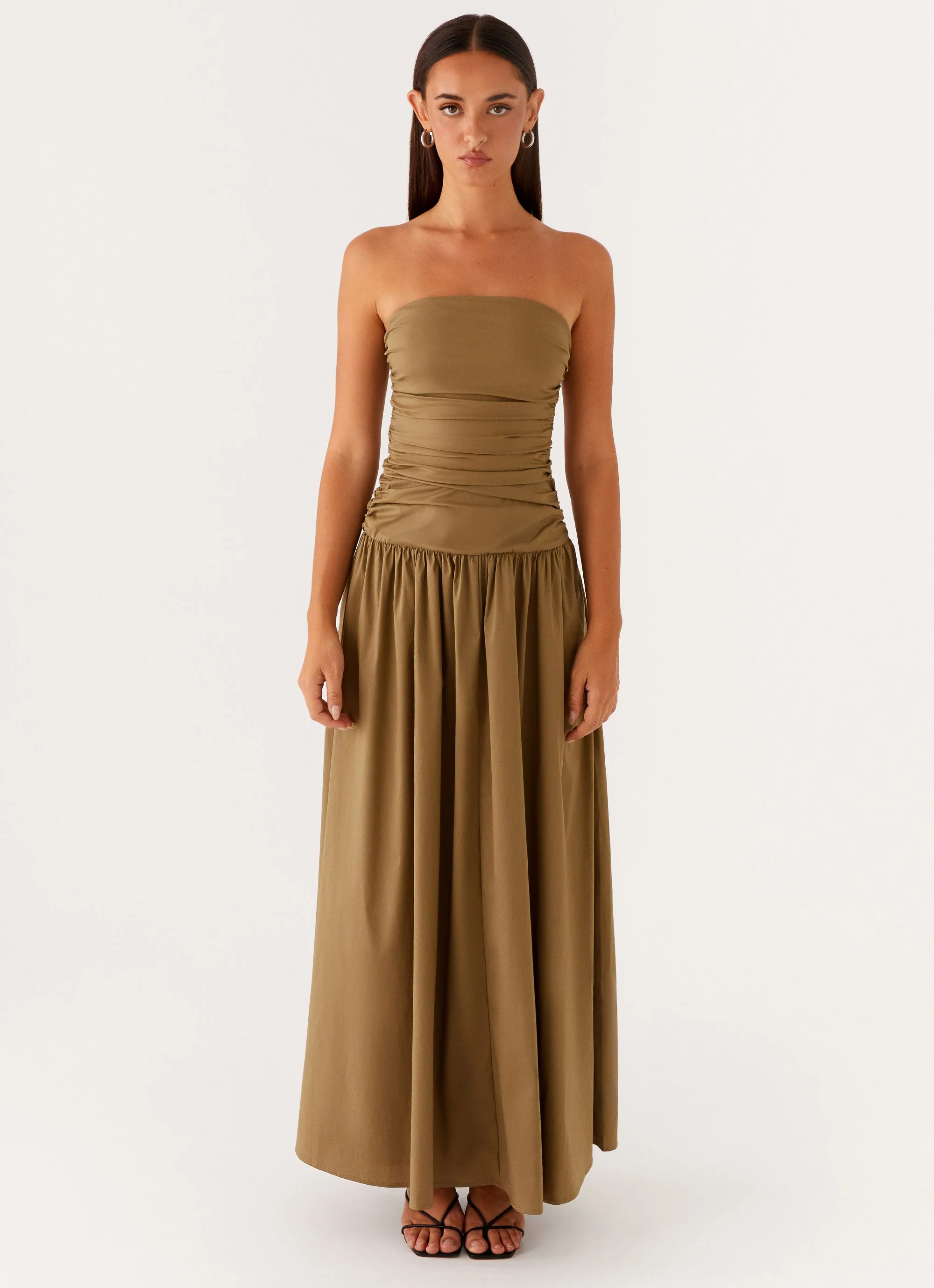 Carmel Maxi Dress - Khaki - Image 2