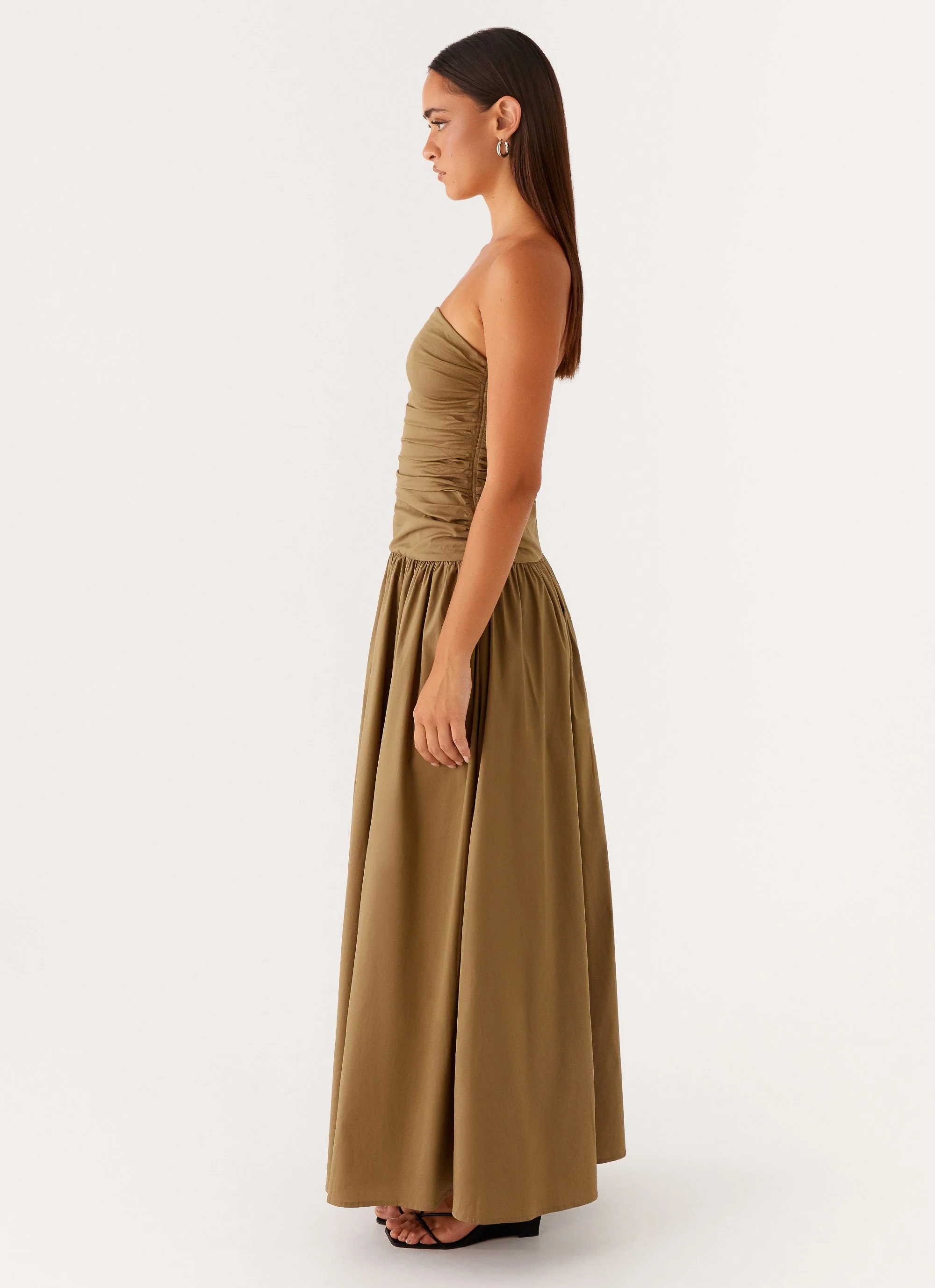 Carmel Maxi Dress - Khaki - Image 3