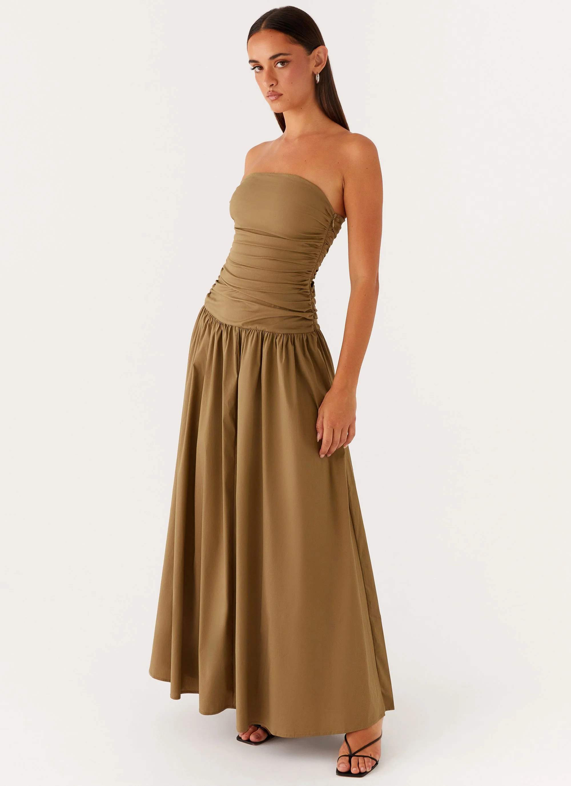 Carmel Maxi Dress - Khaki - Image 5