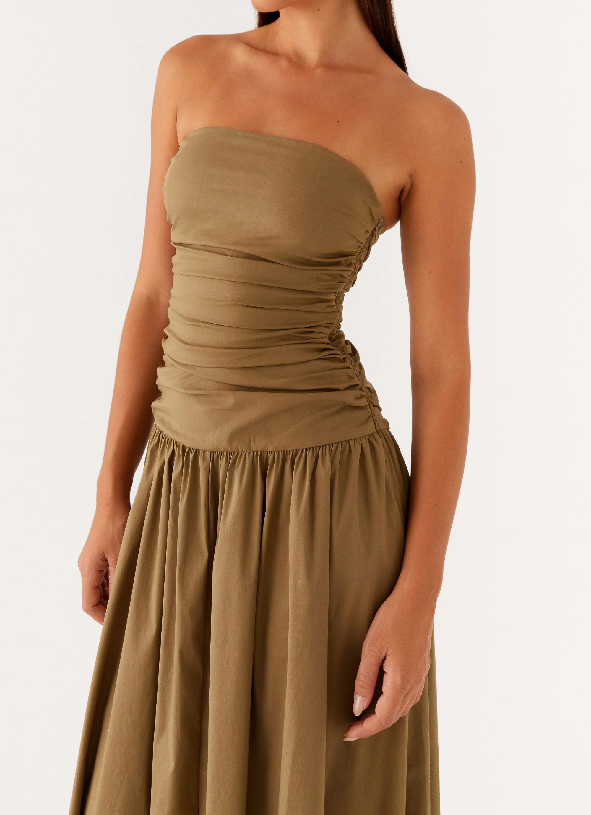 Carmel Maxi Dress - Khaki - Image 6