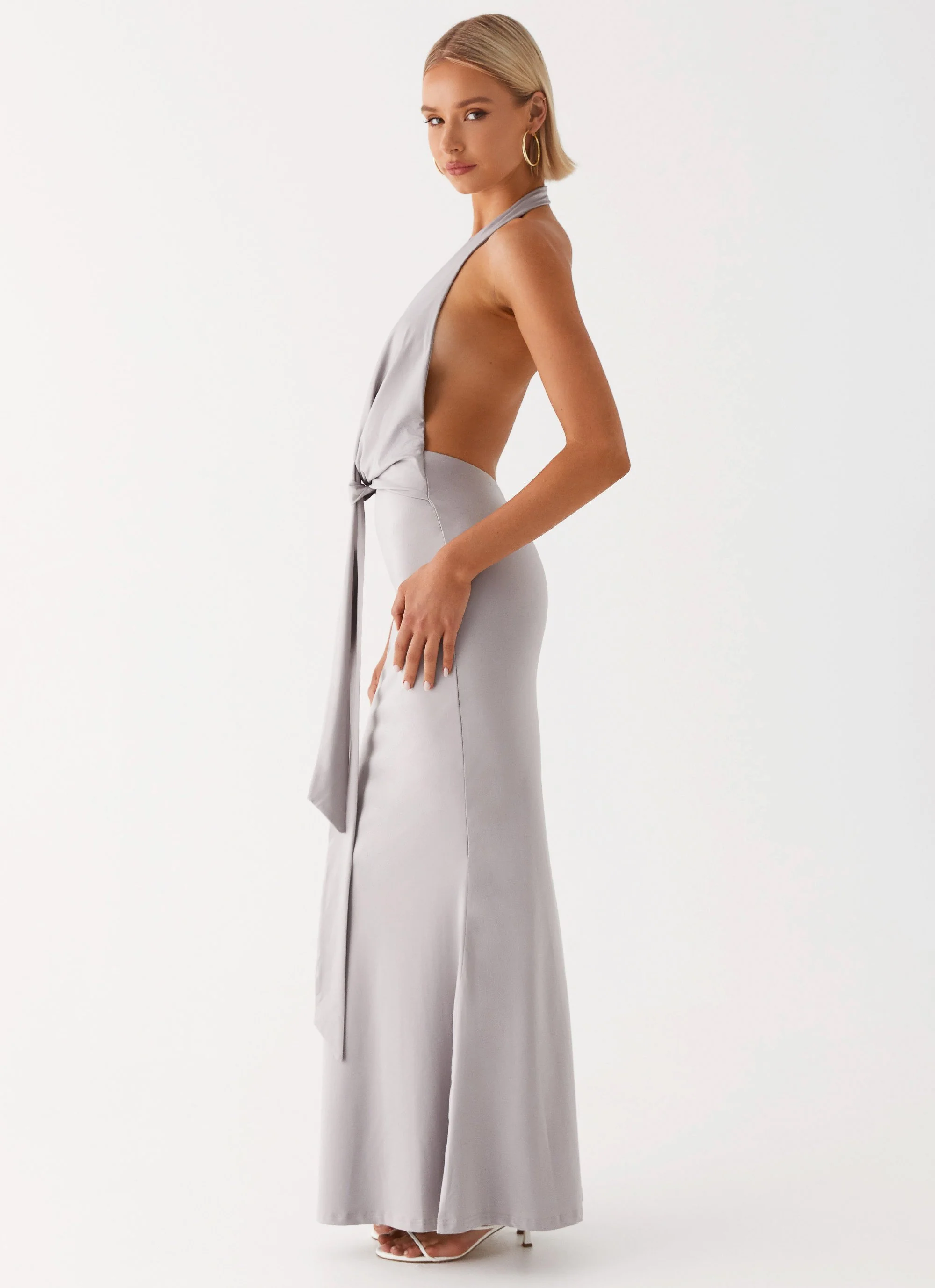 Carmella Maxi Dress - Grey - Image 4