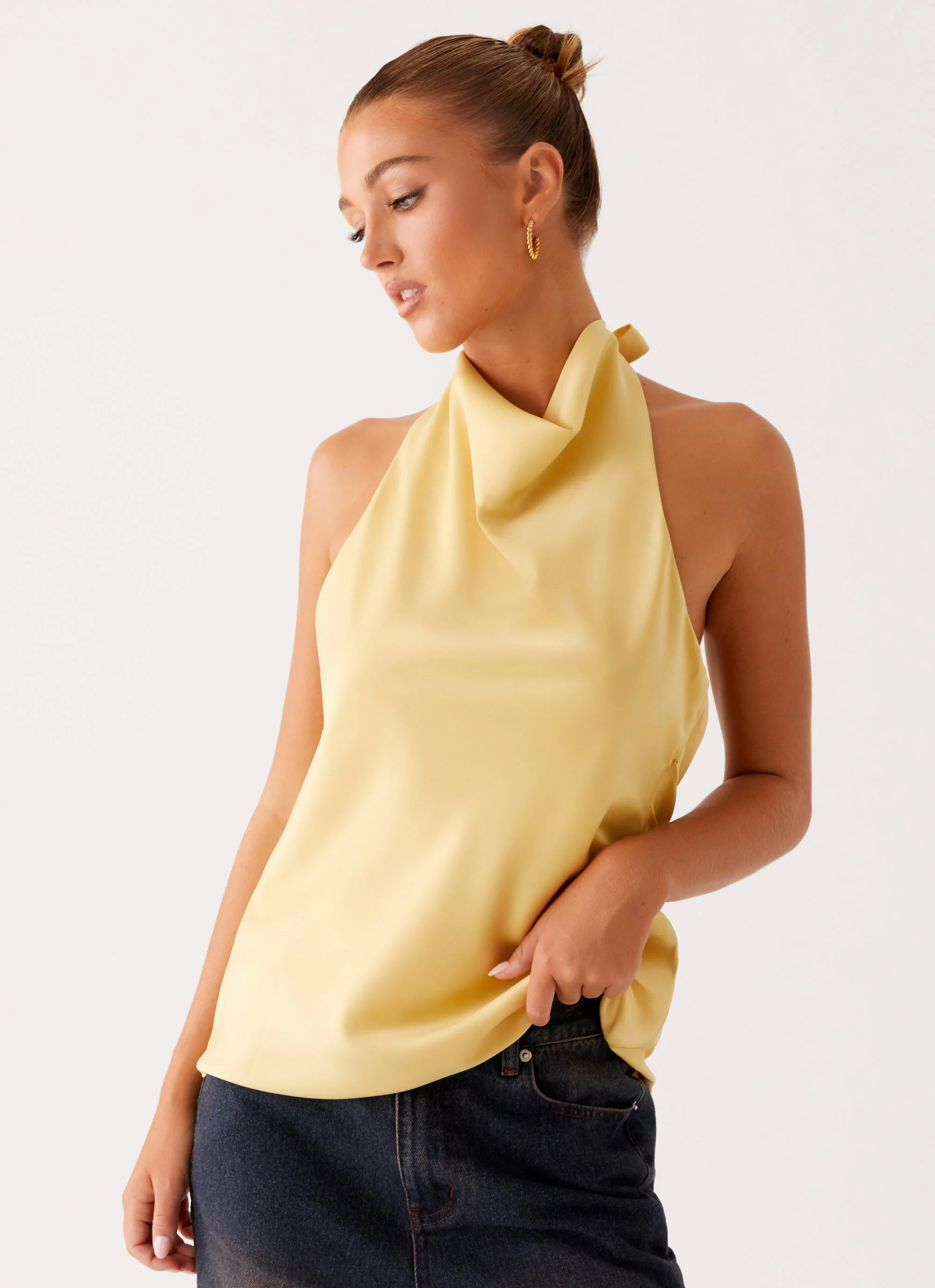 Carsen Halter Top - Yellow - Image 6