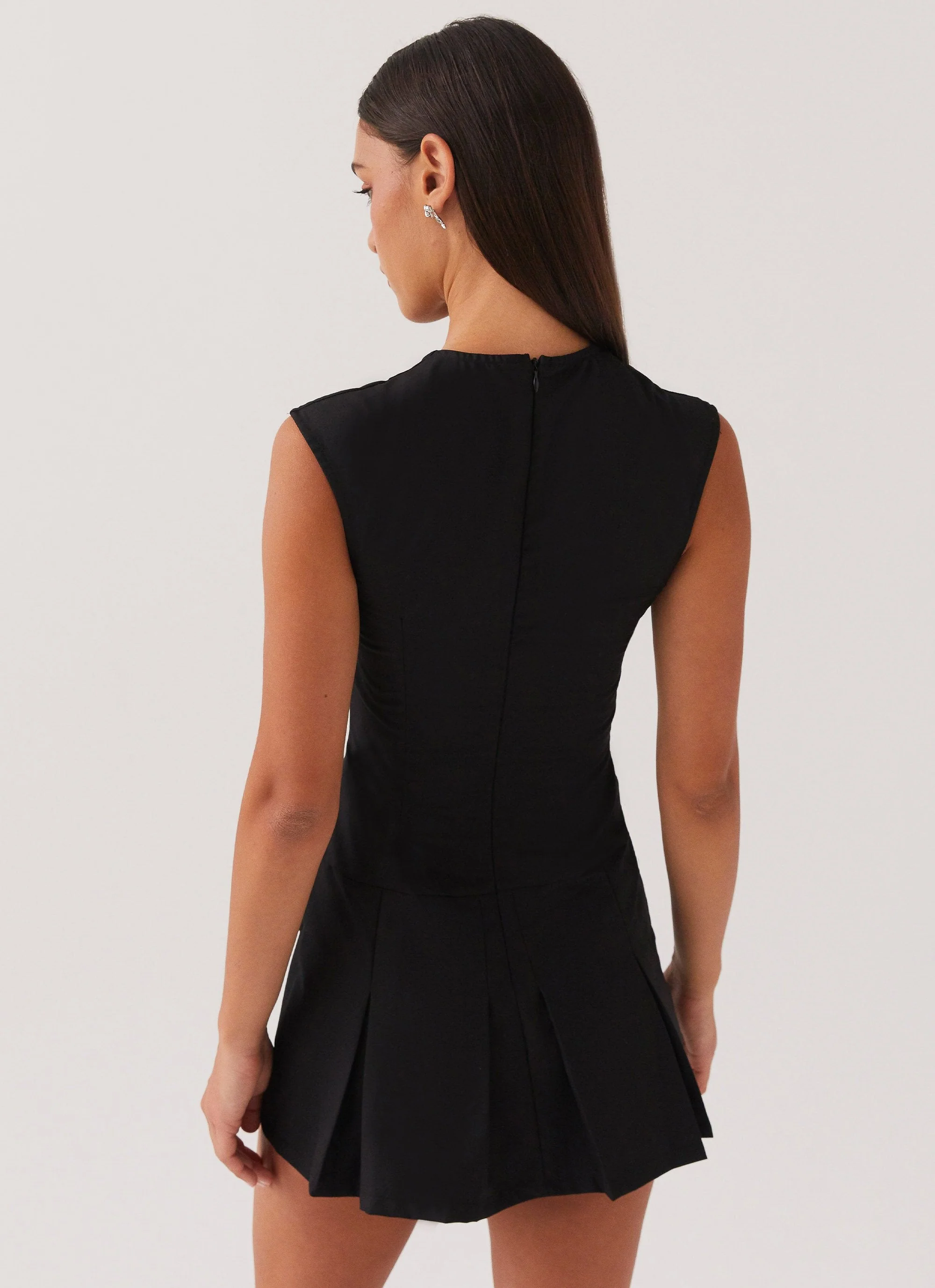 Cassia Mini Dress - Black - Image 4
