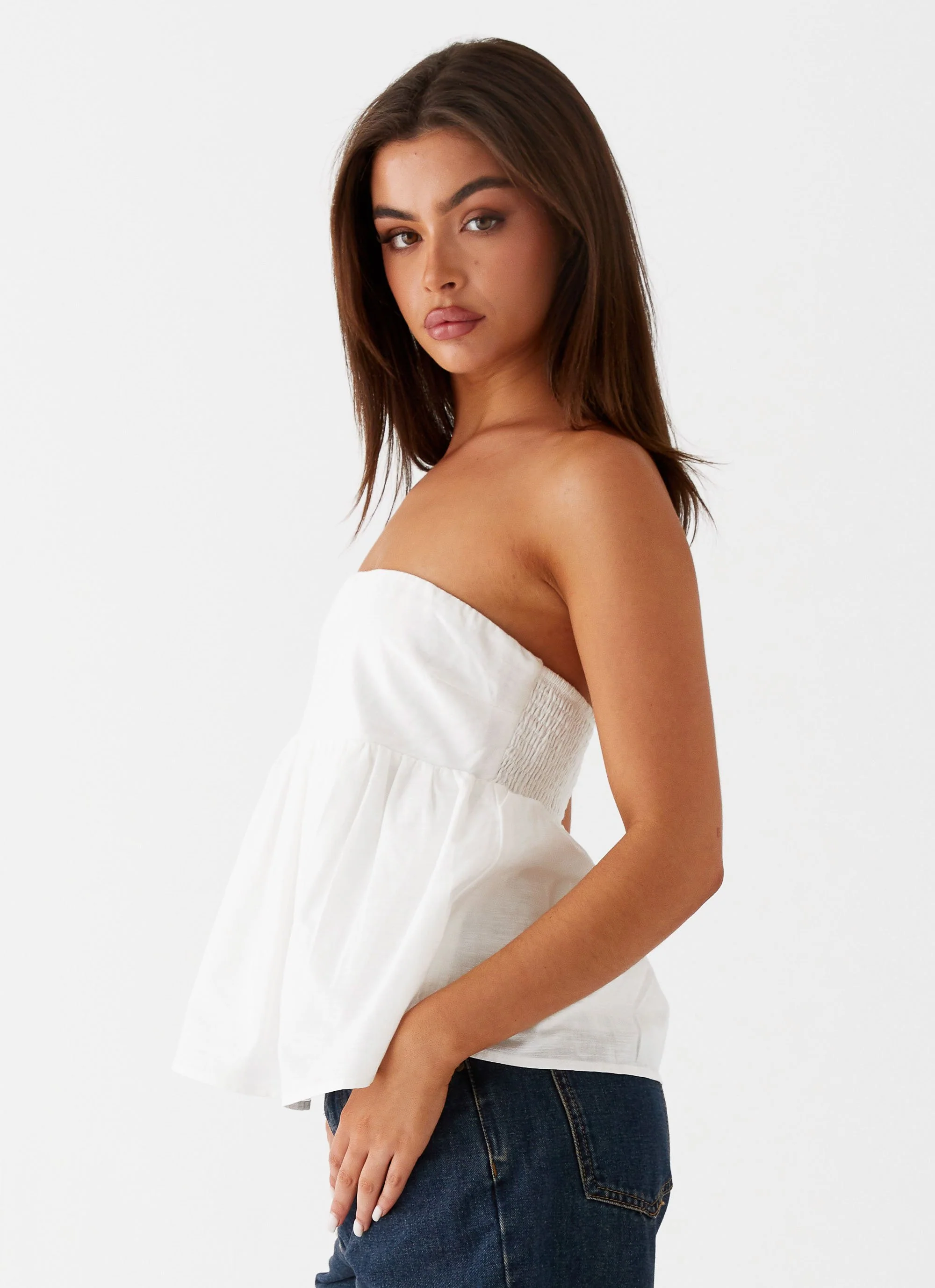 Cassie Tube Top - White - Image 3