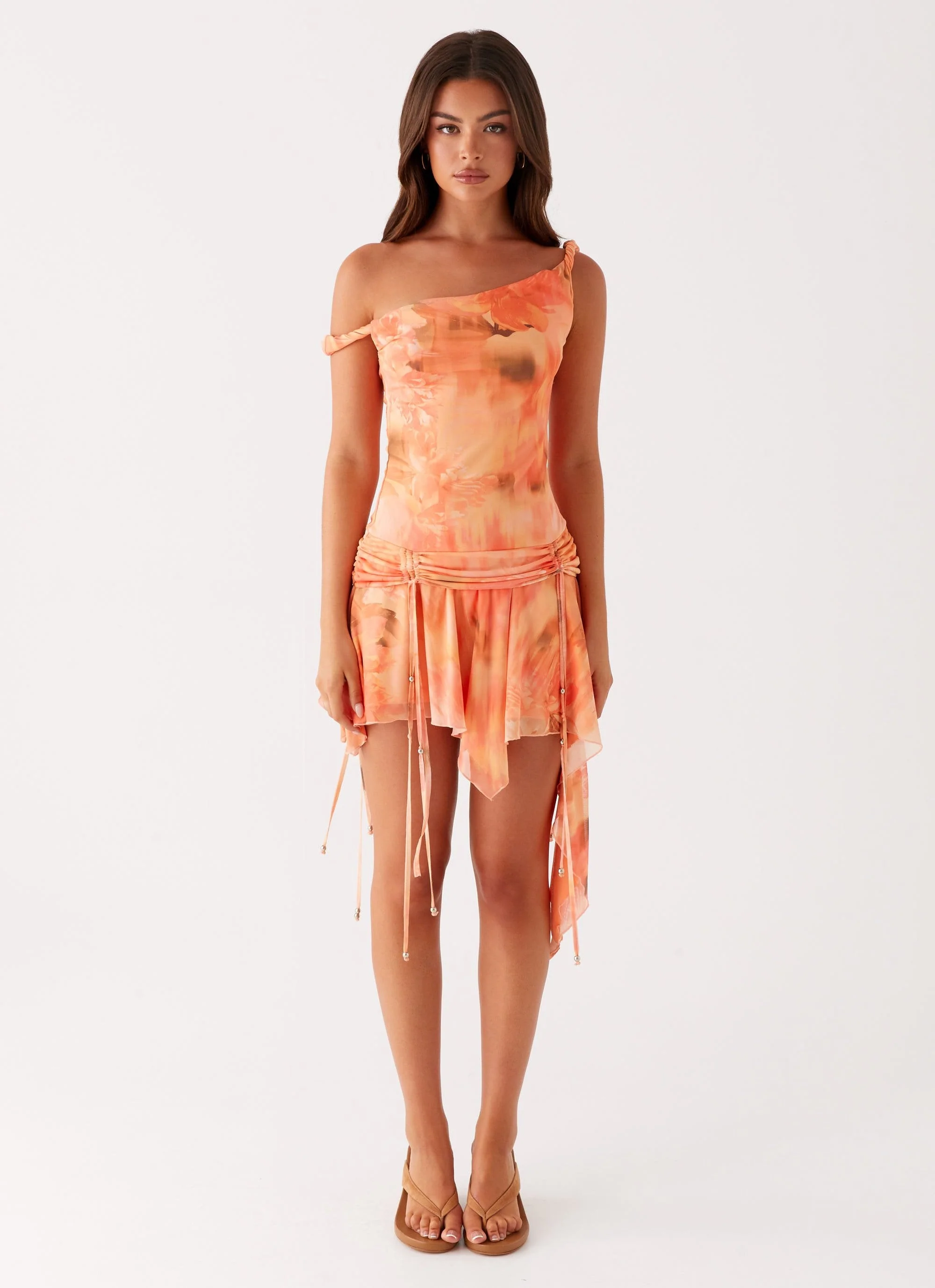 Catch Up Mini Dress - Sunset Floral - Image 6