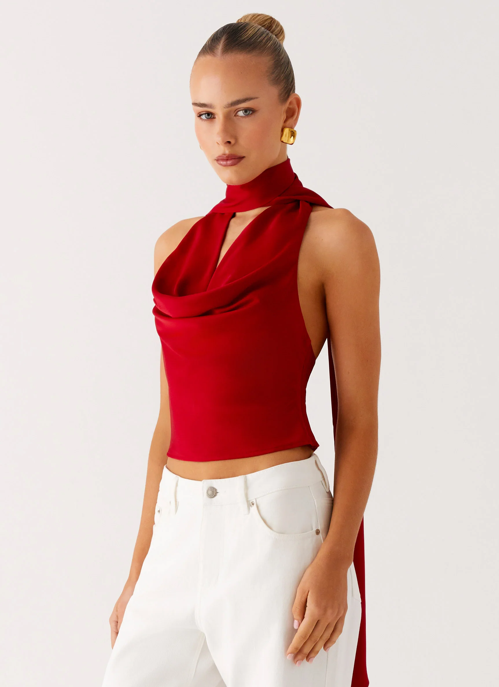 Catching Feelings Top - Red - Image 3