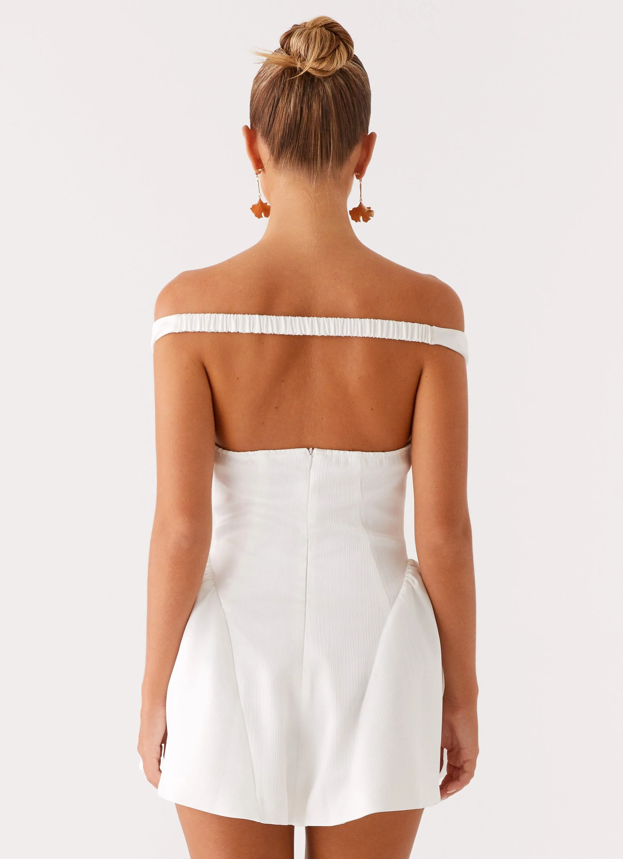 Cavella Mini Dress - White - Image 4