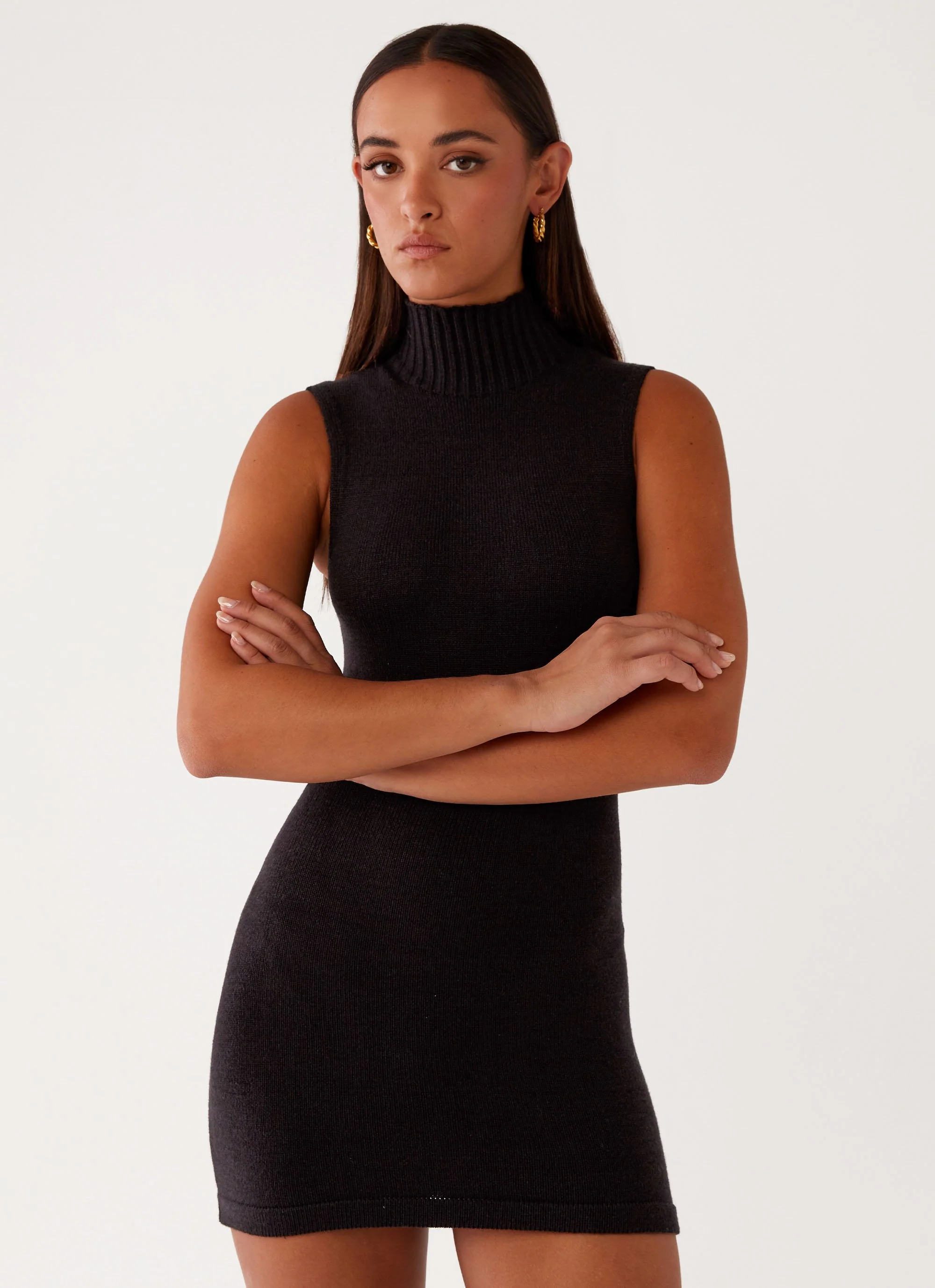 Cece Mini Dress - Black - Image 4