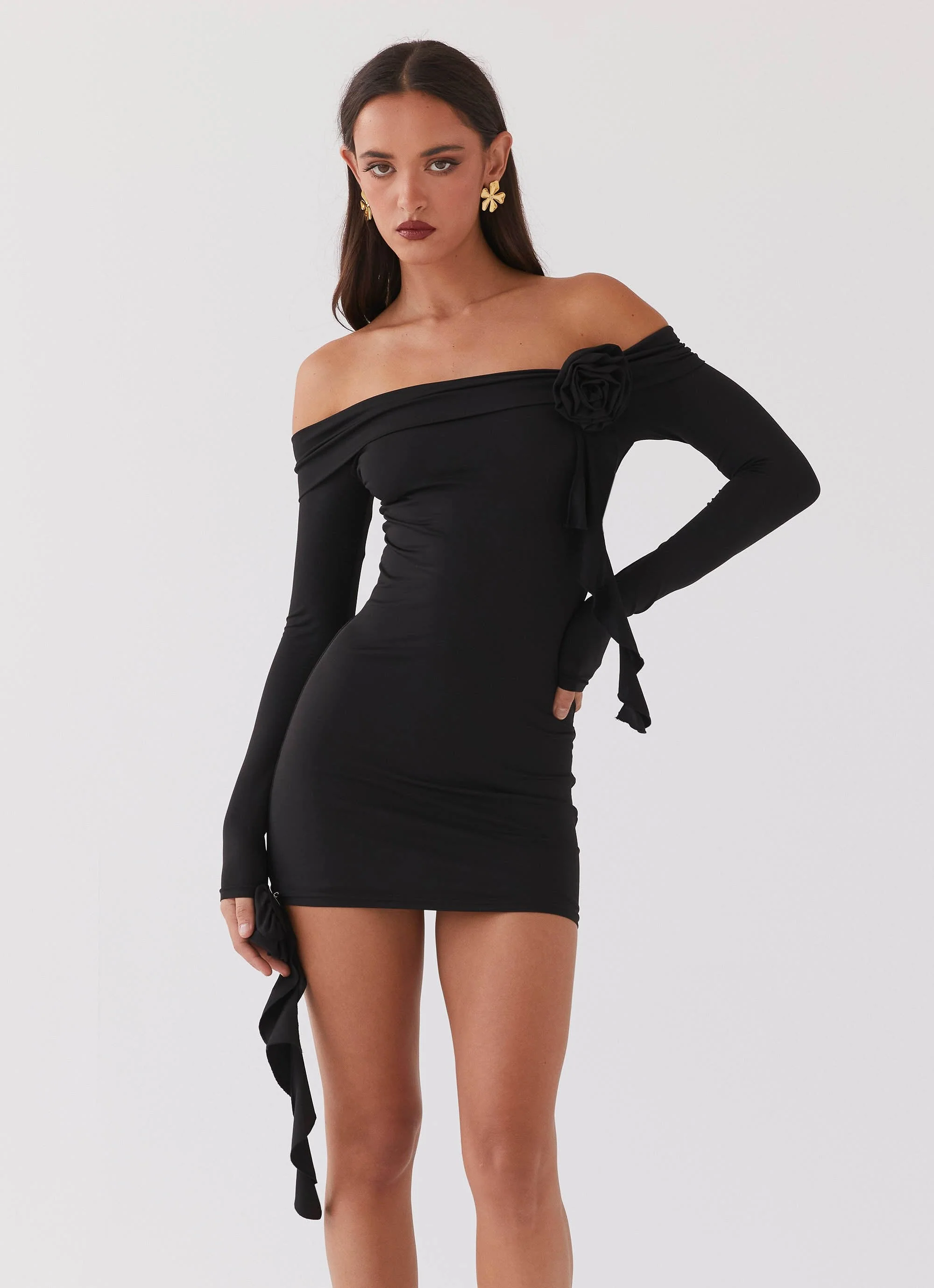 Cecilia Rose Mini Dress - Black - Image 2