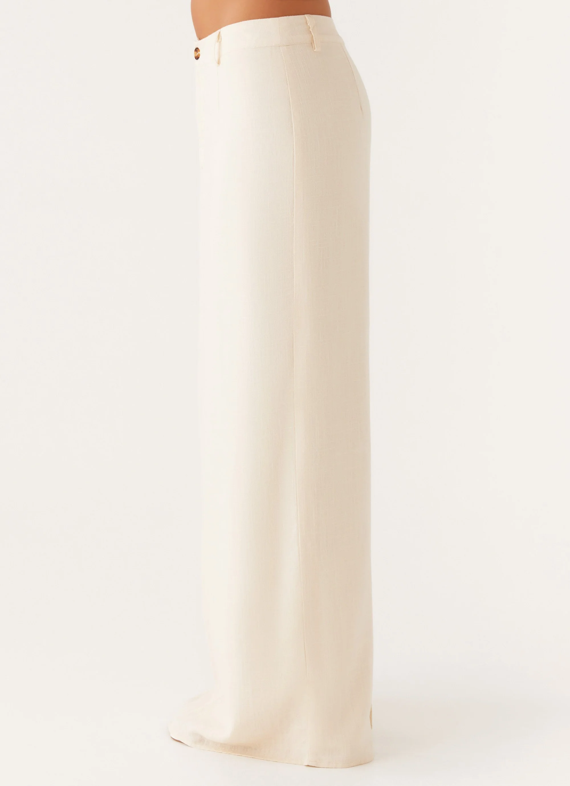 Celeste Linen Maxi Skirt - Ivory - Image 3