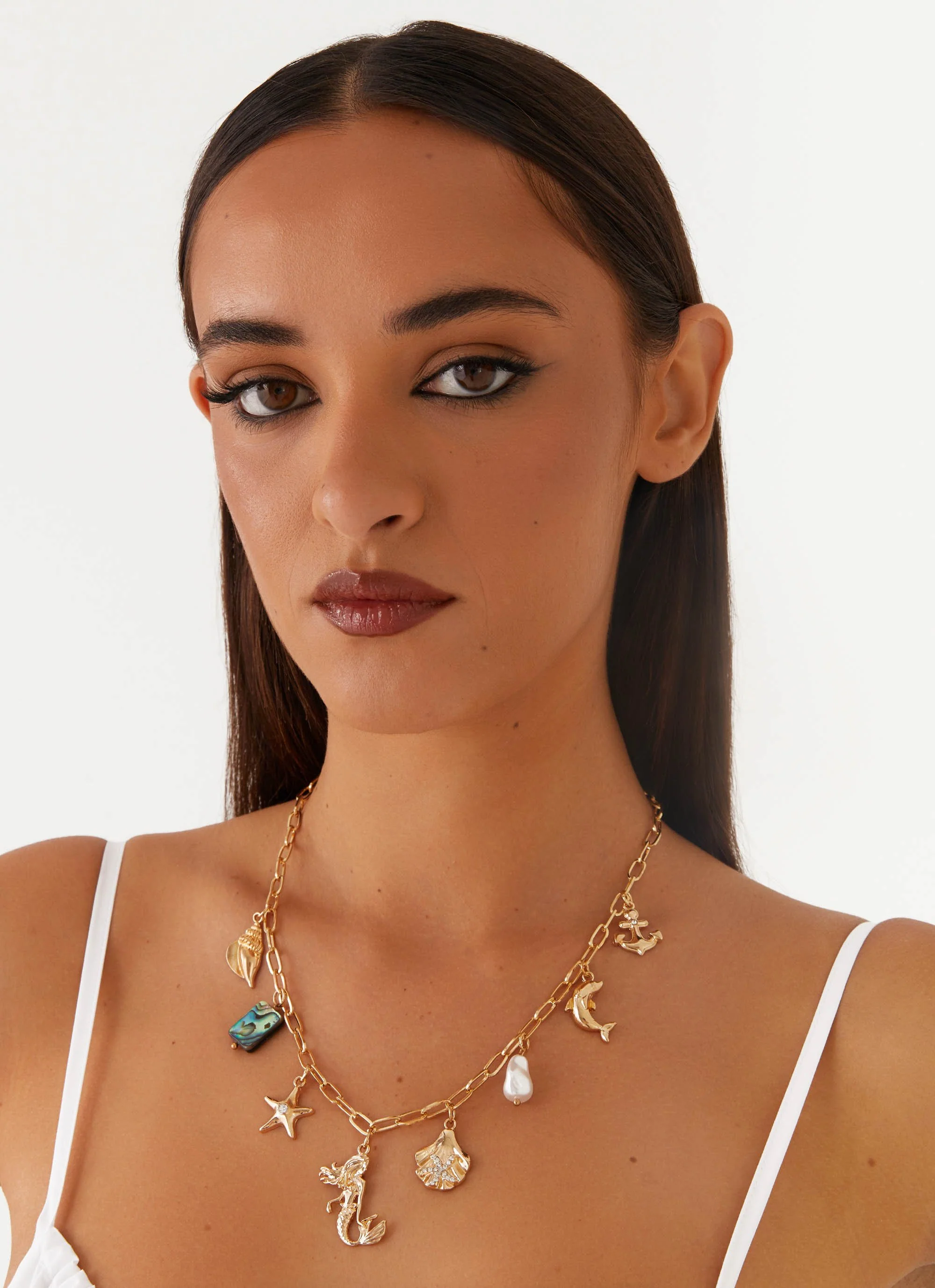Celia Charm Necklace - Multi - Image 3