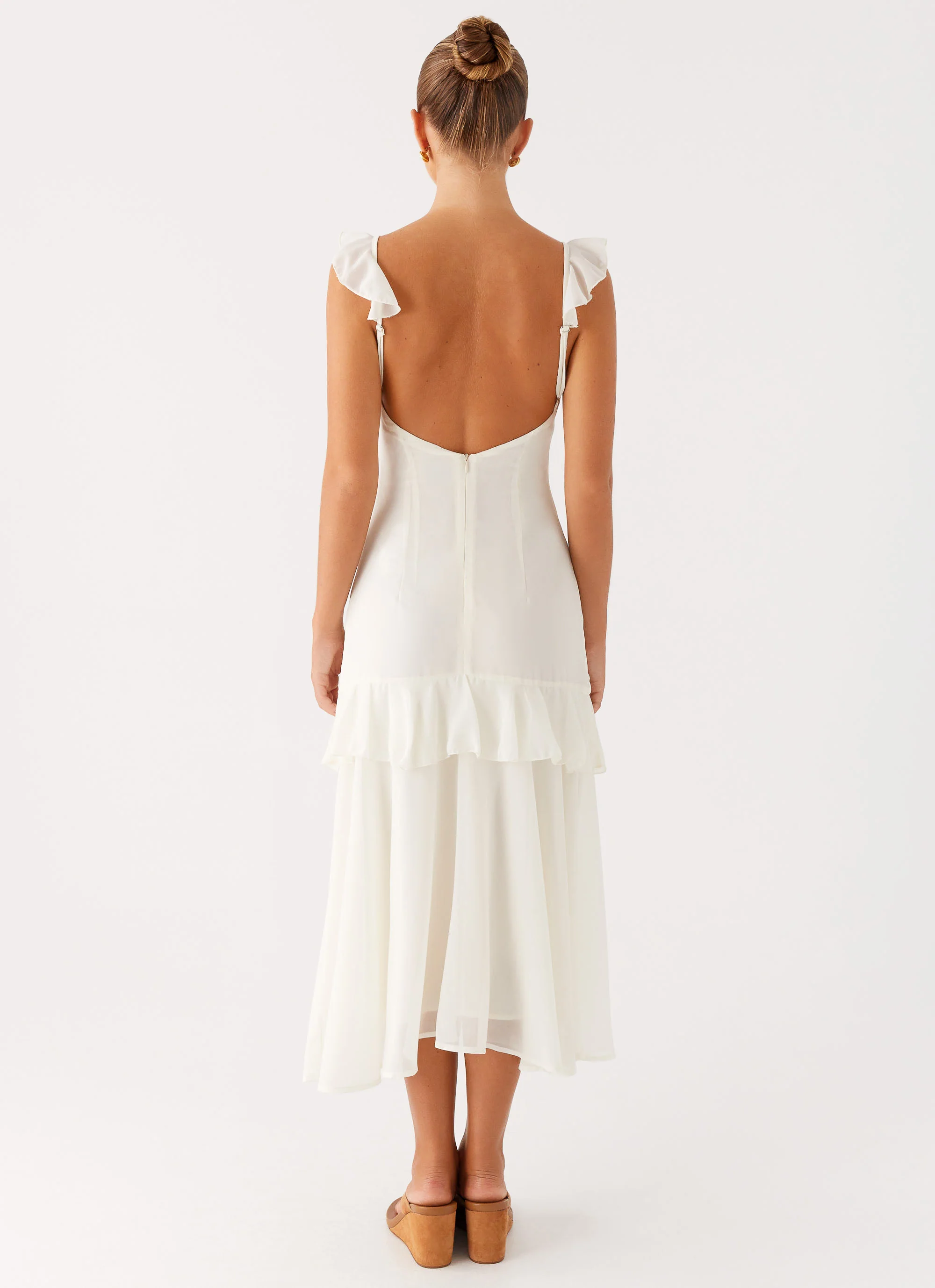 Celie Midi Dress - Ivory - Image 4
