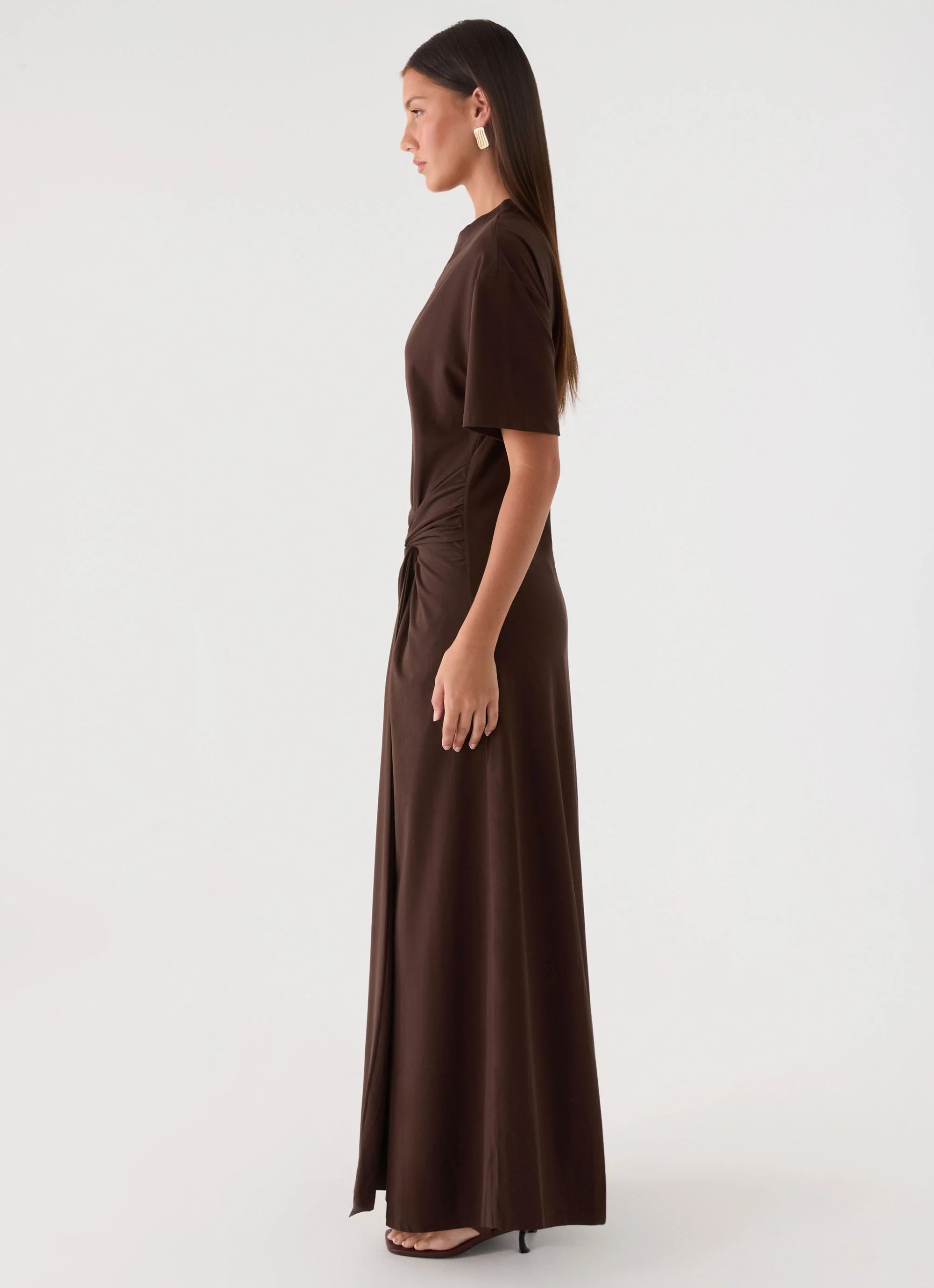 Celyse Maxi Dress - Chocolate - Image 2