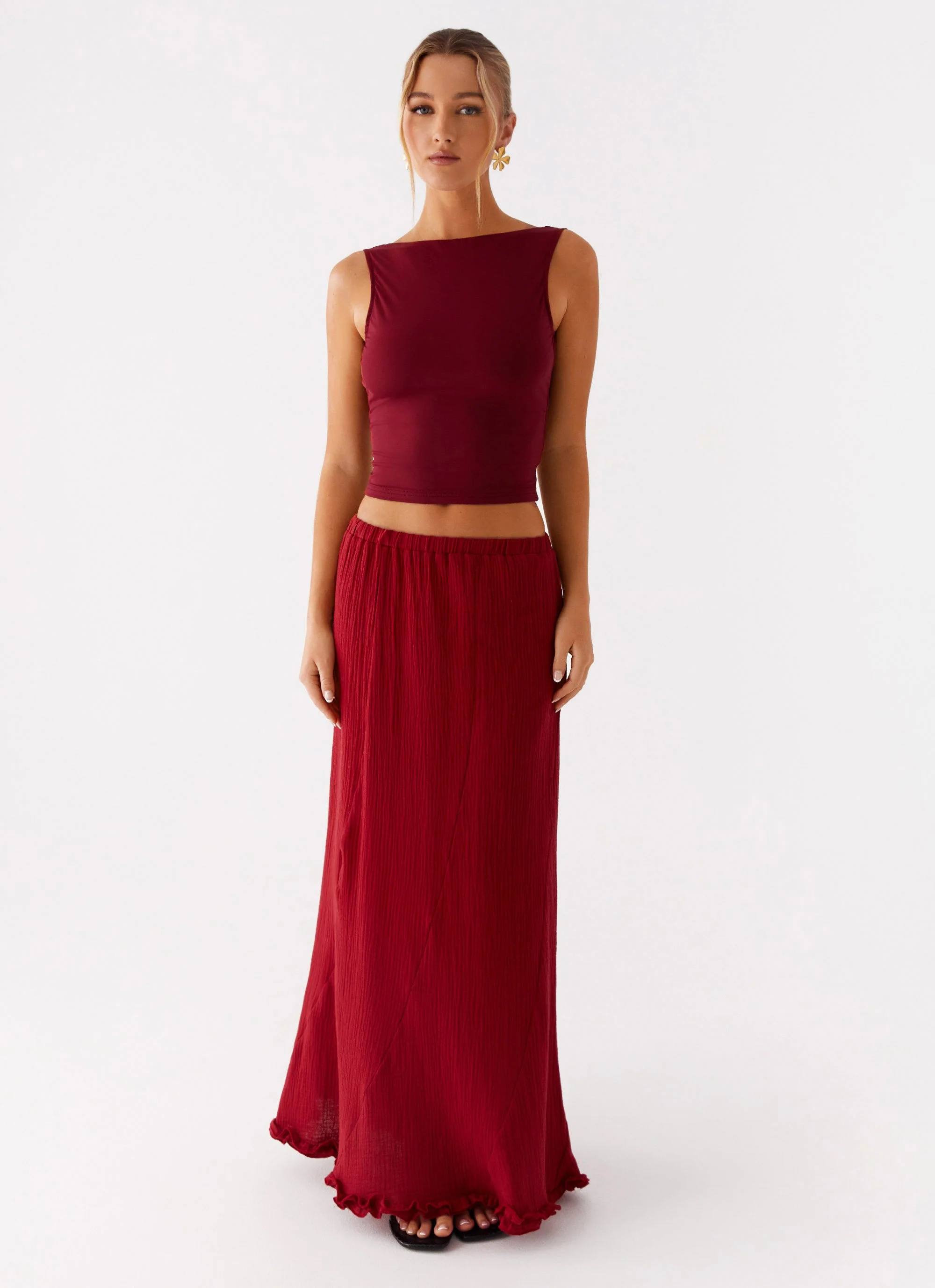 Chamberlain Maxi Skirt - Rhubarb - Image 2