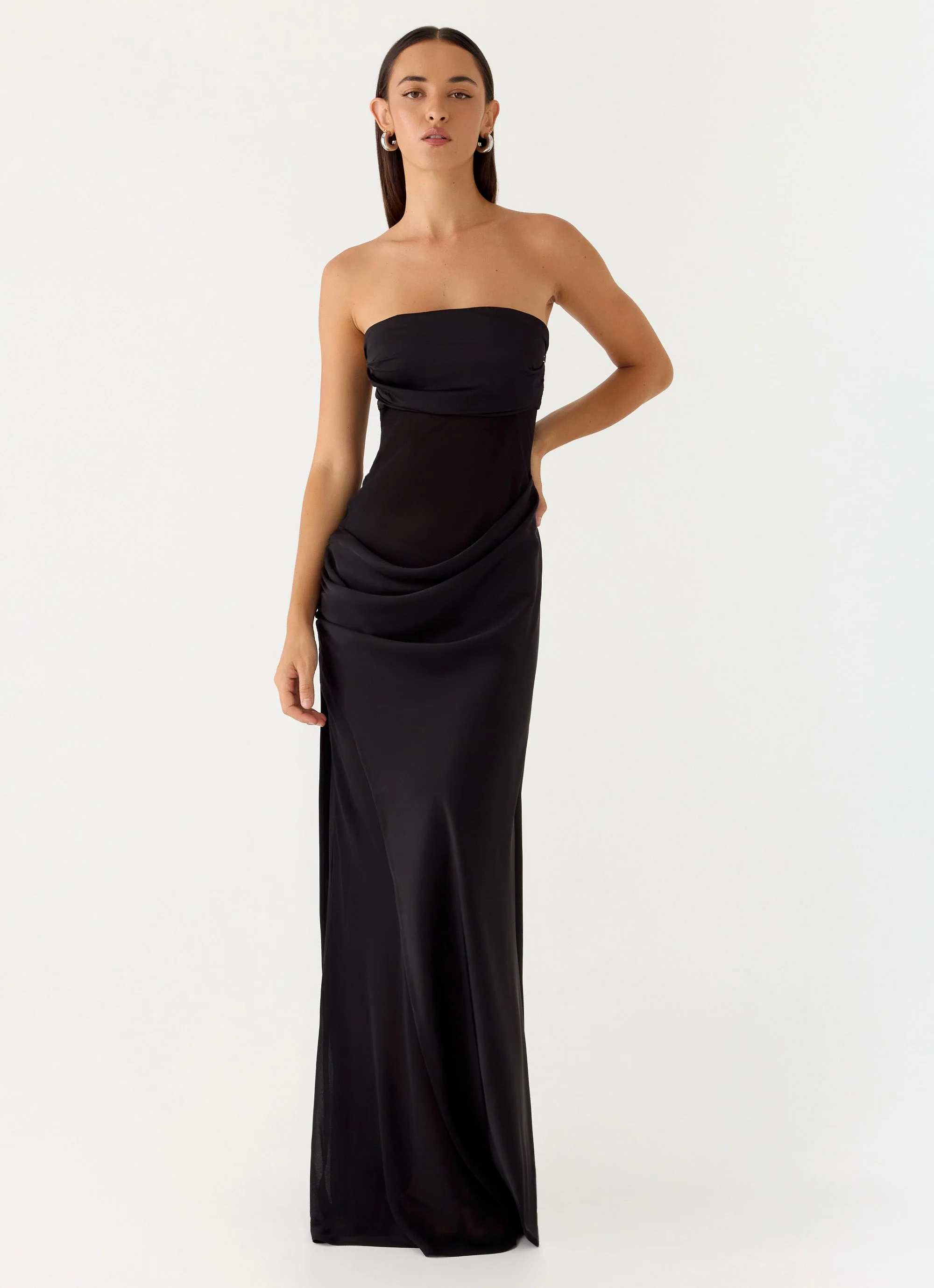 Champagne Skies Maxi Dress - Black - Image 4