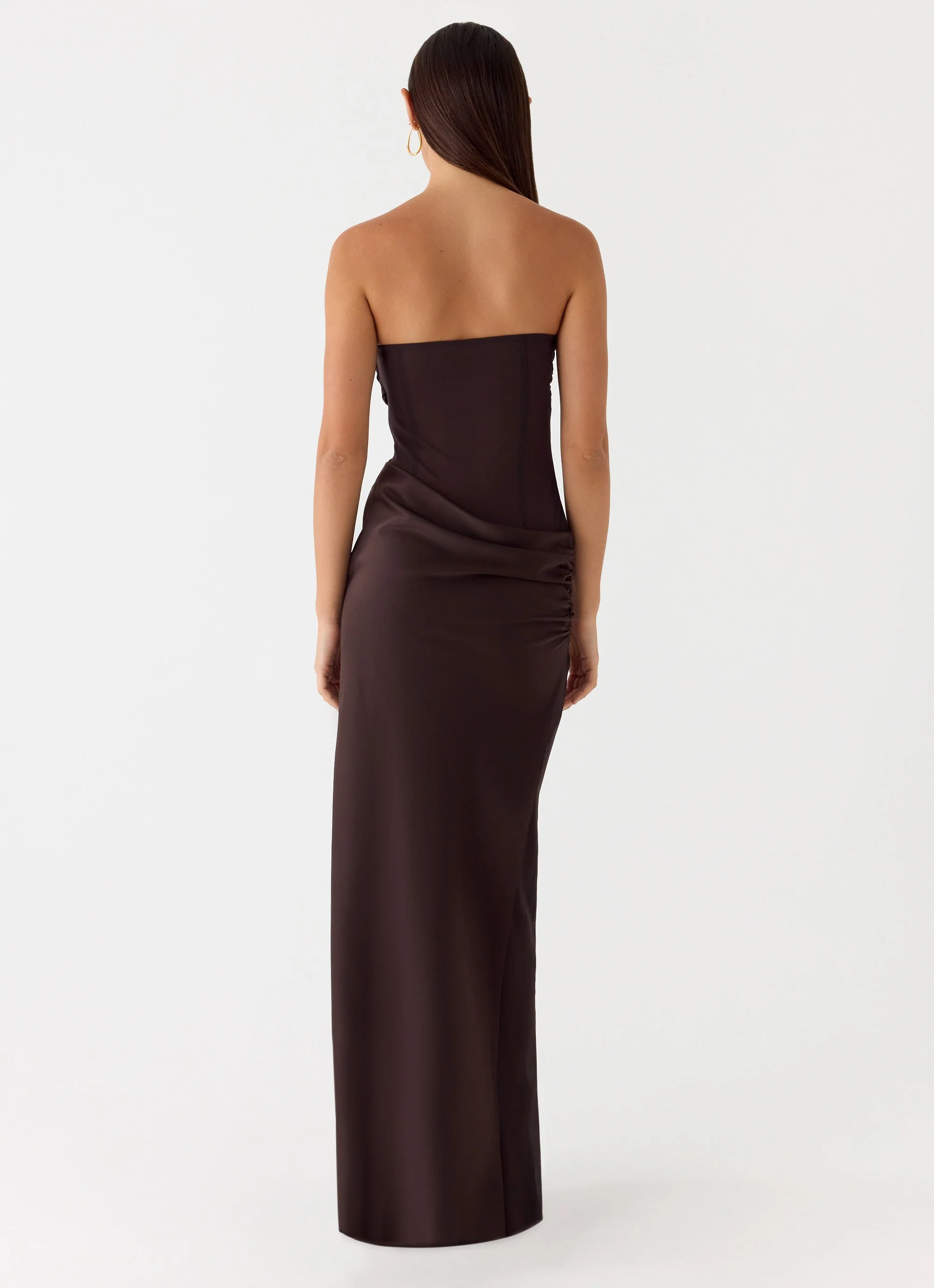 Champagne Skies Maxi Dress - Chocolate - Image 2
