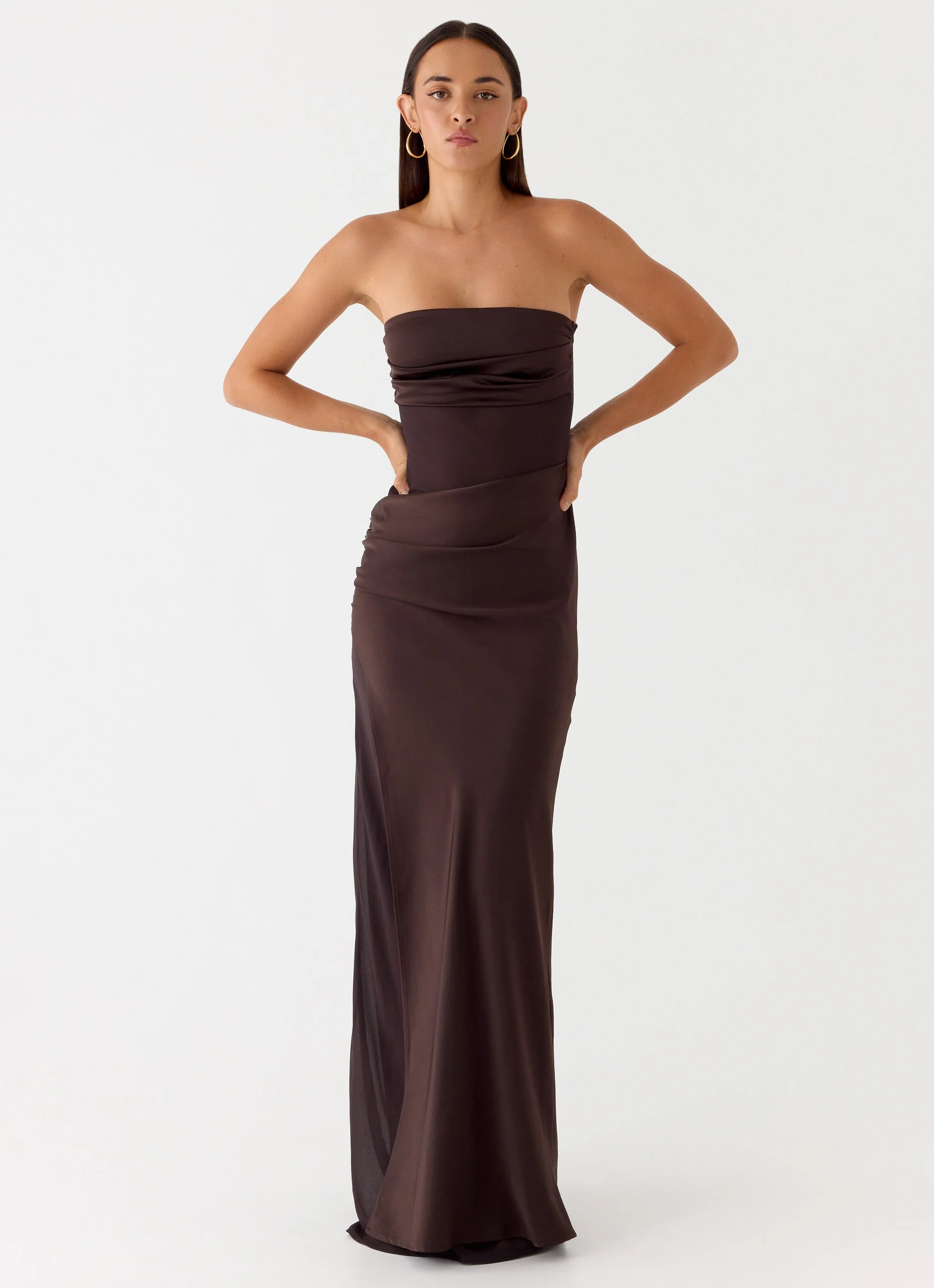 Champagne Skies Maxi Dress - Chocolate - Image 6