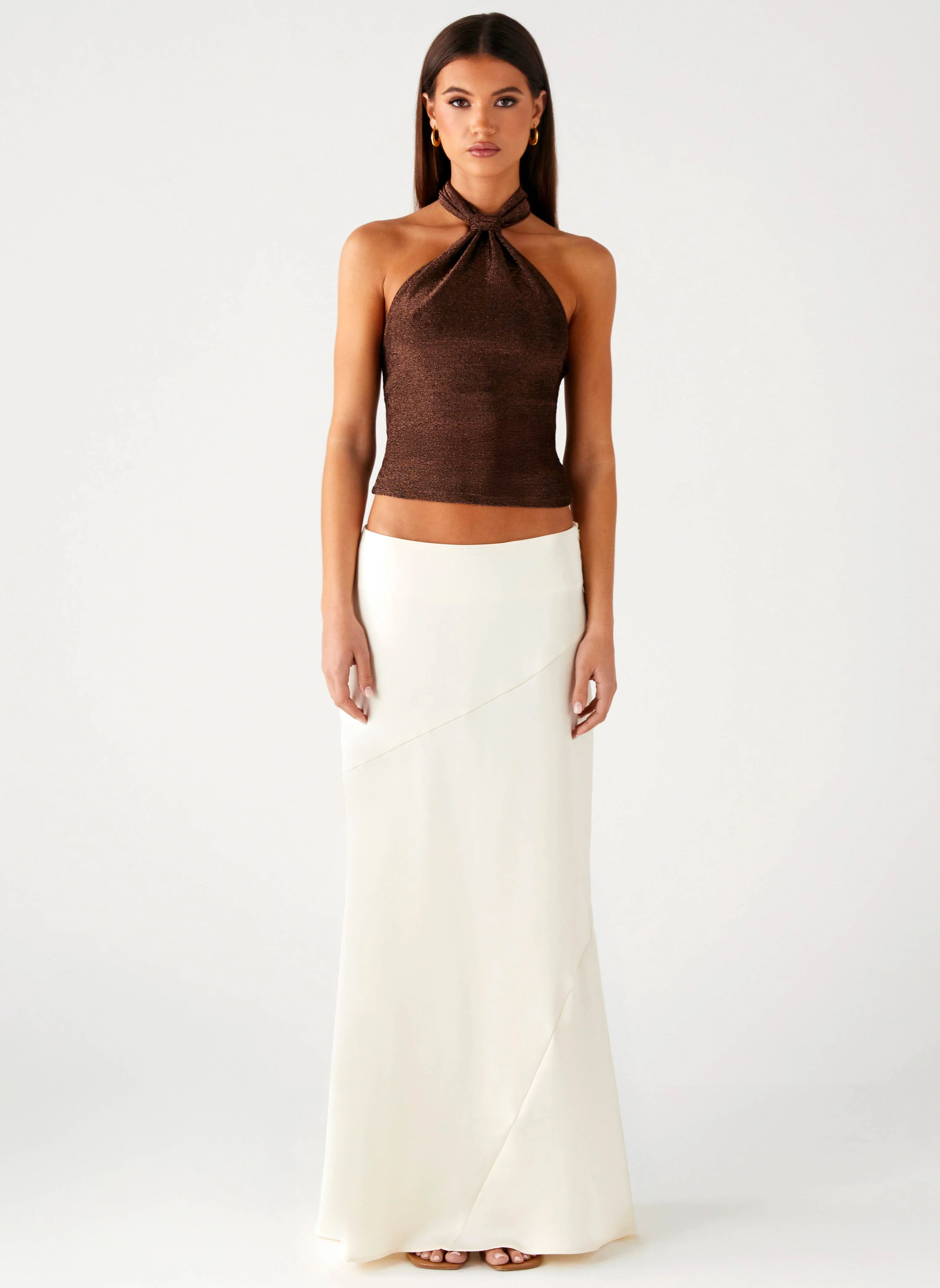 Chandra Maxi Skirt - Ivory - Image 2