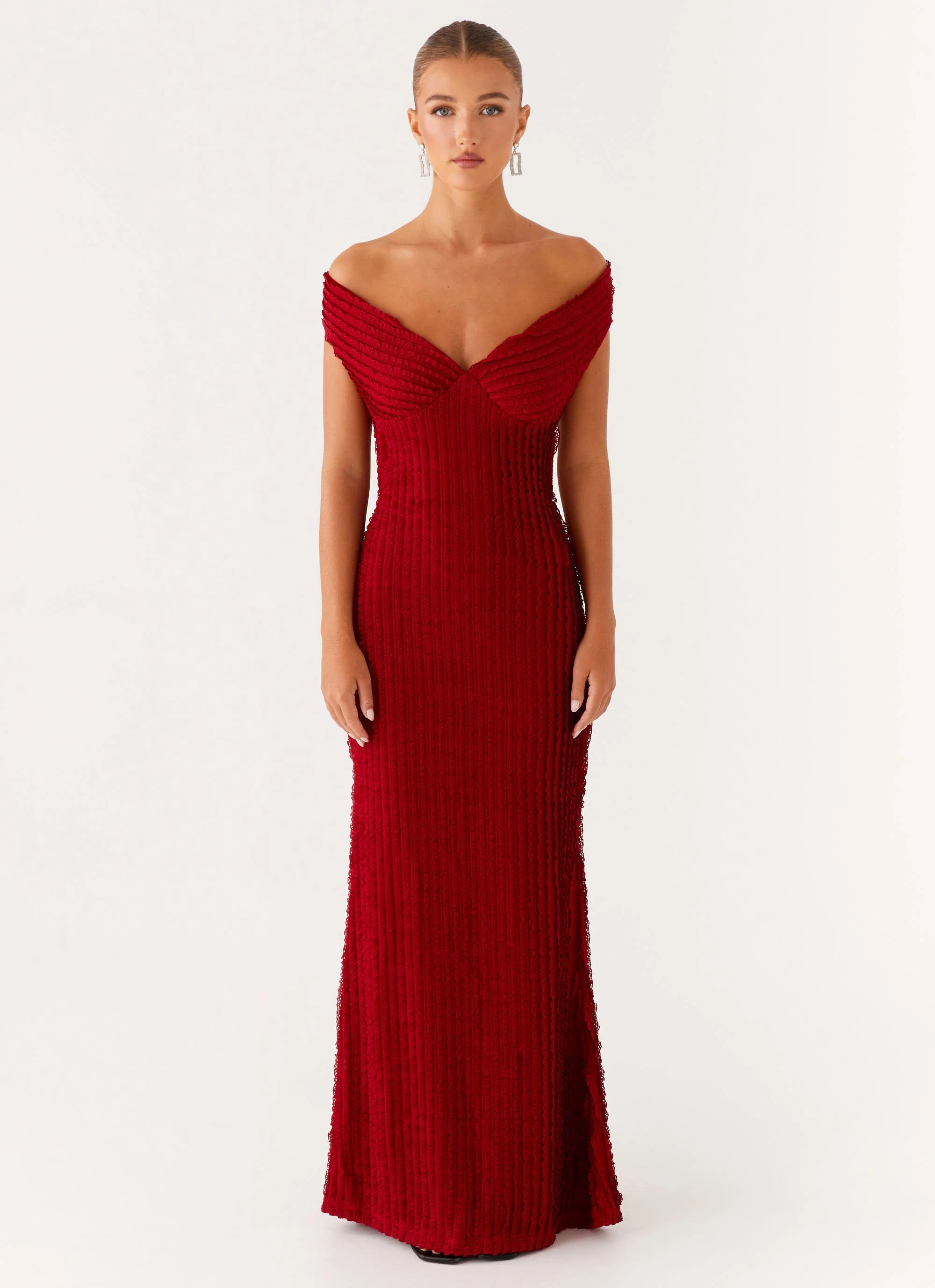 Chantelle Maxi Dress - Red - Image 2