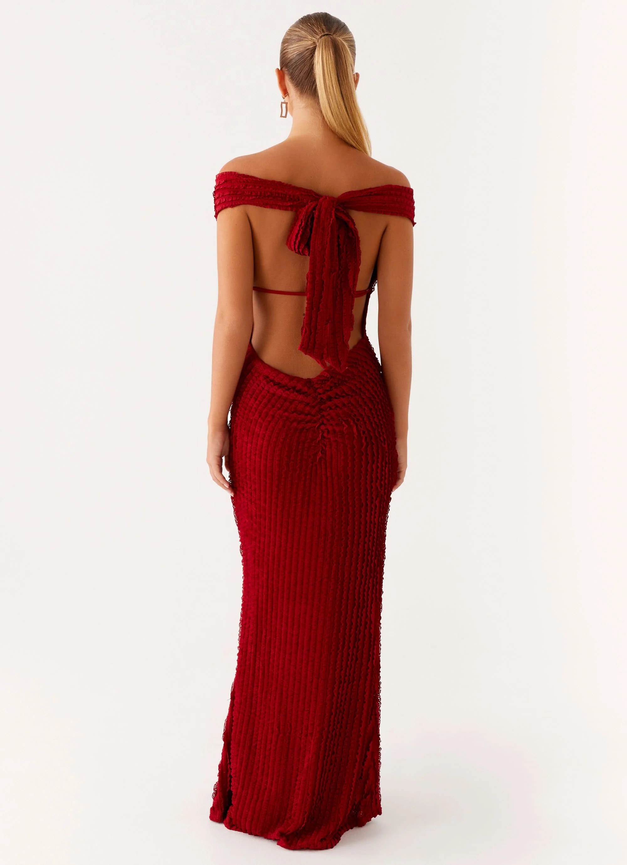 Chantelle Maxi Dress - Red - Image 4