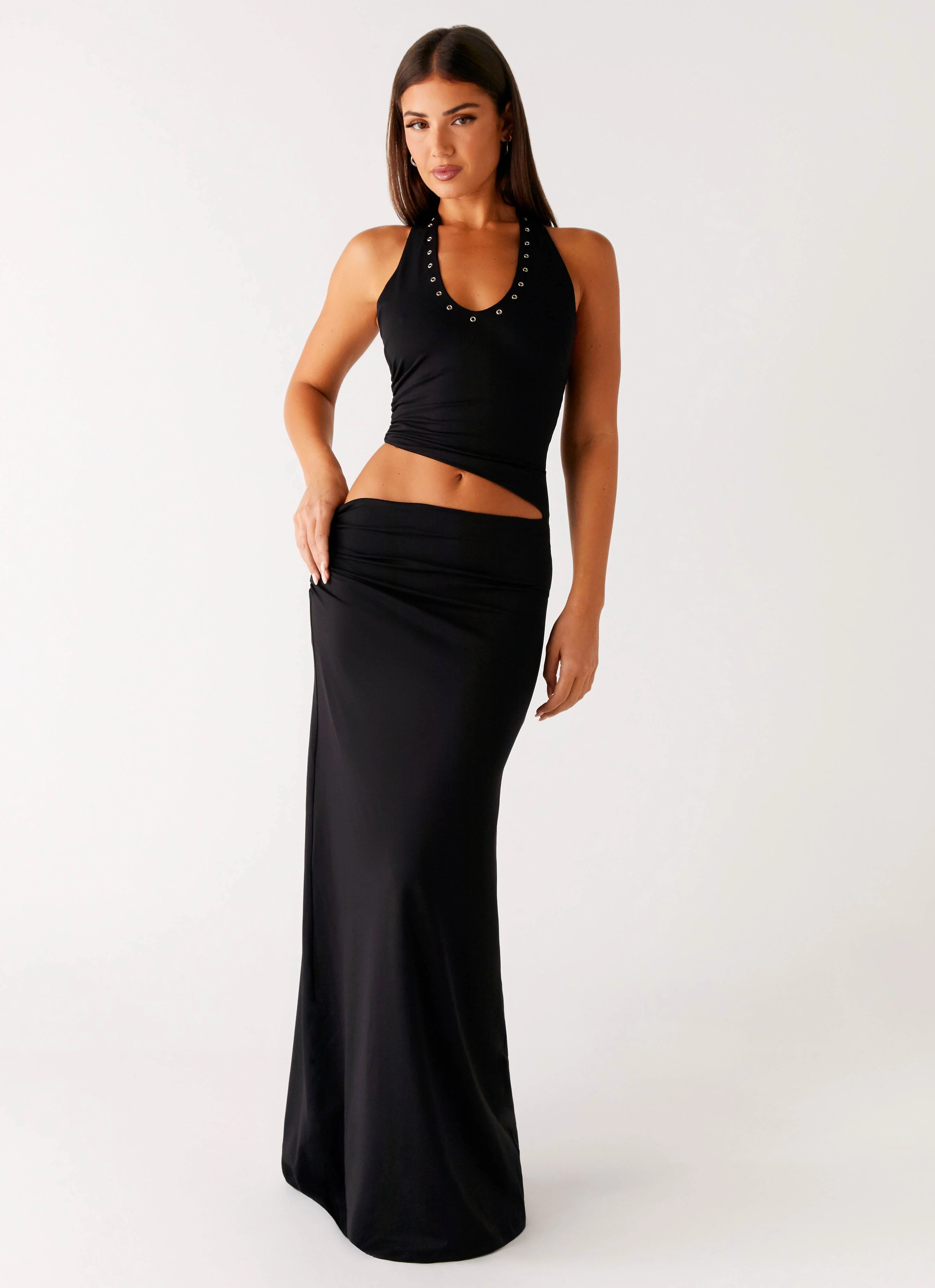 Chella Maxi Dress - Black - Image 5
