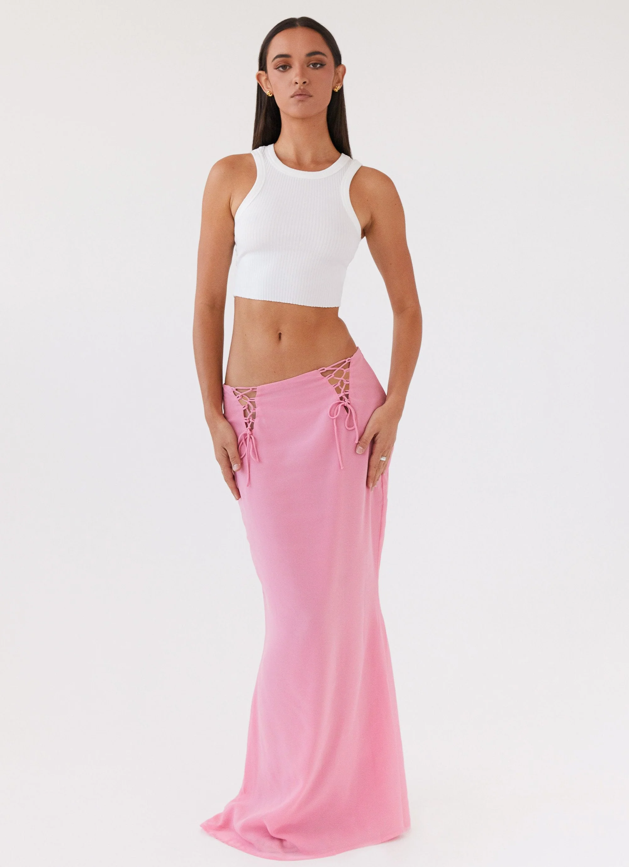 Chella Tie Up Skirt - Pink - Image 2