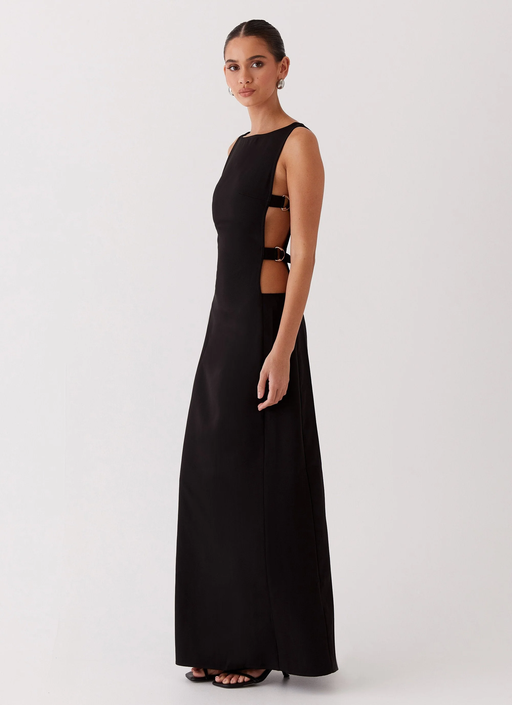 Cherish You Buckle Maxi Dress - Shadow - Image 3