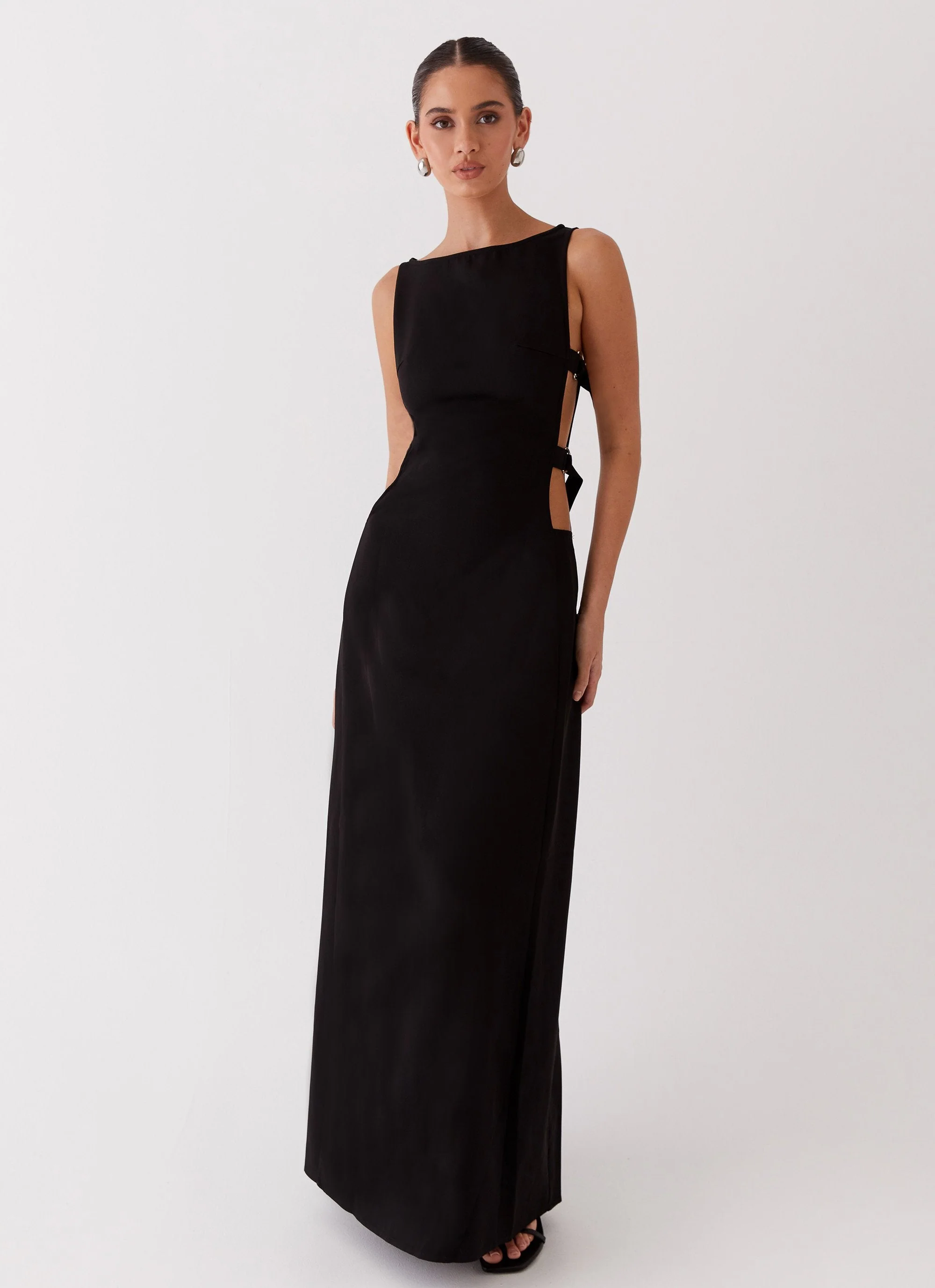 Cherish You Buckle Maxi Dress - Shadow - Image 5