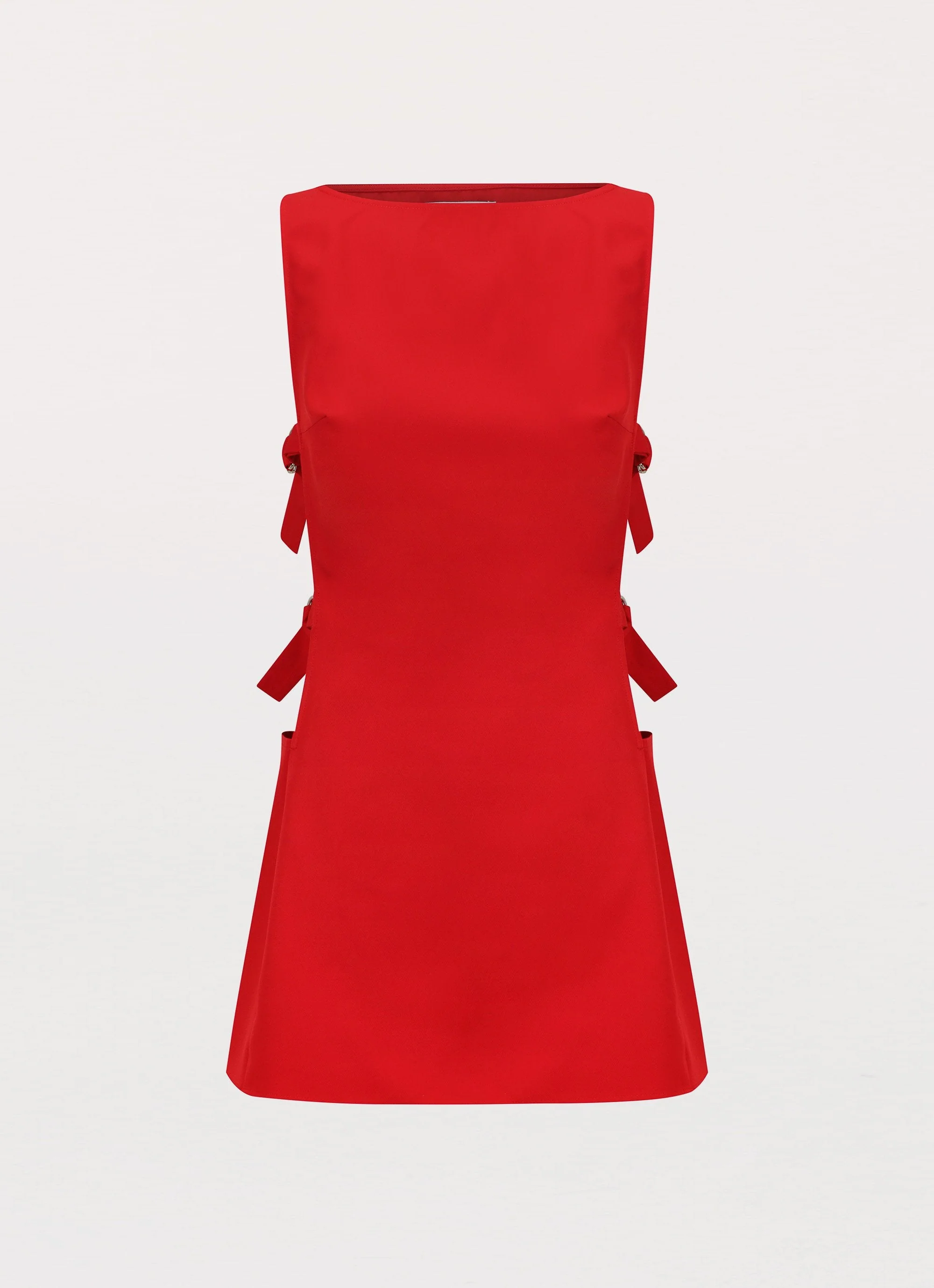 Cherish You Buckle Mini Dress - Red - Image 3