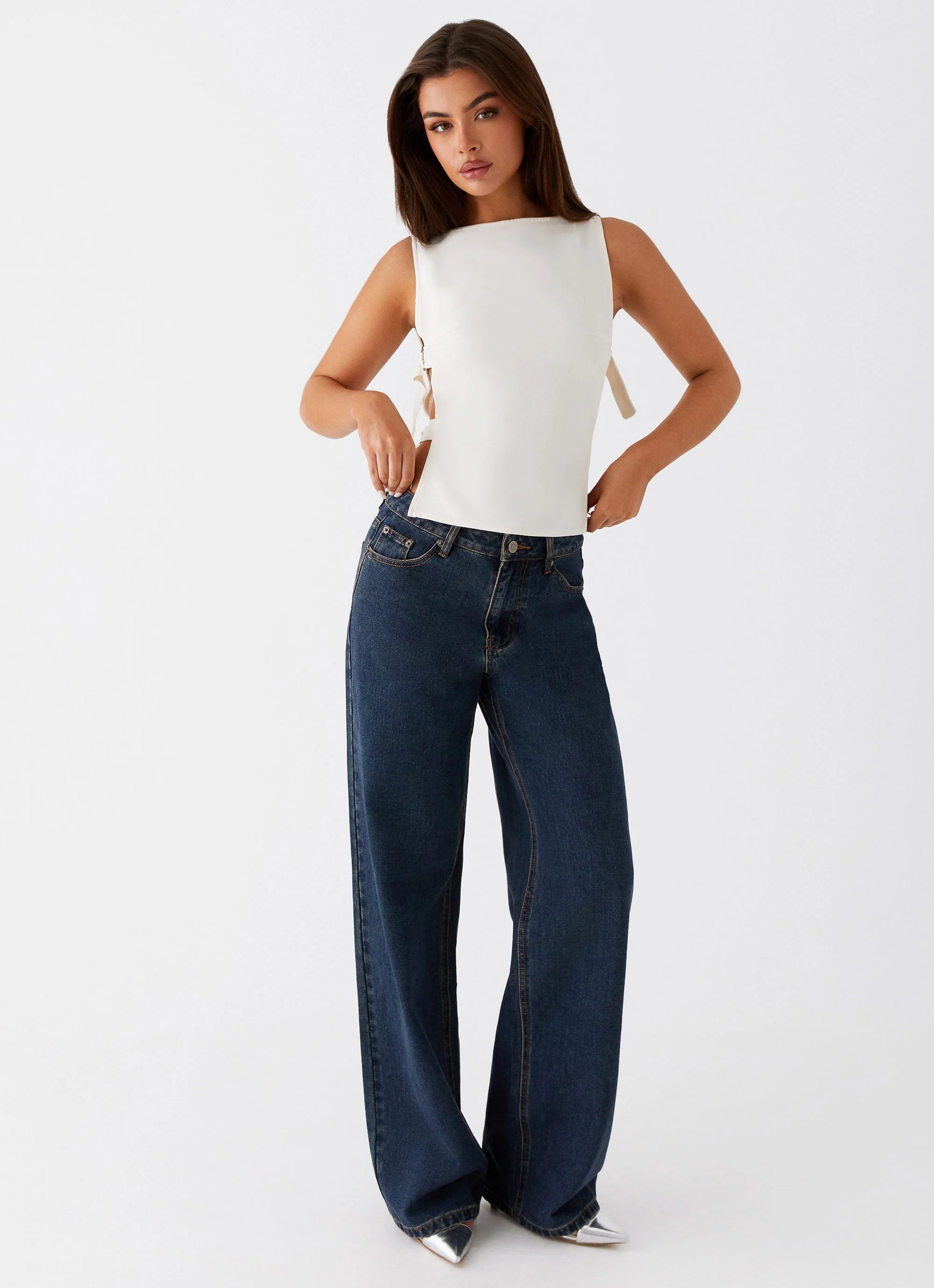 Cherish You Buckle Top - White - Image 6