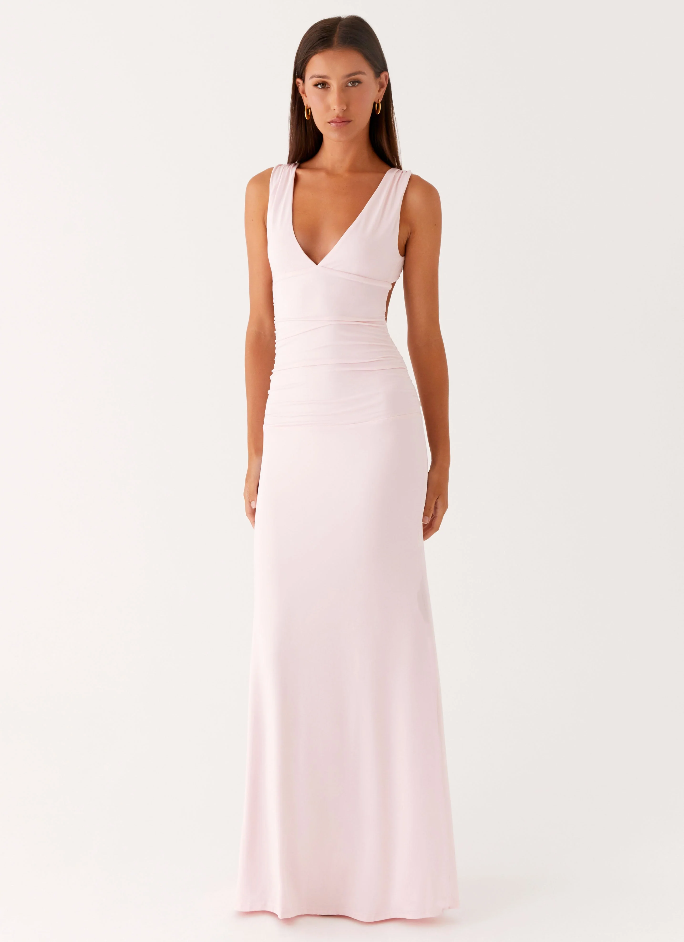 Cherry Sky Maxi Dress - Baby Pink - Image 5