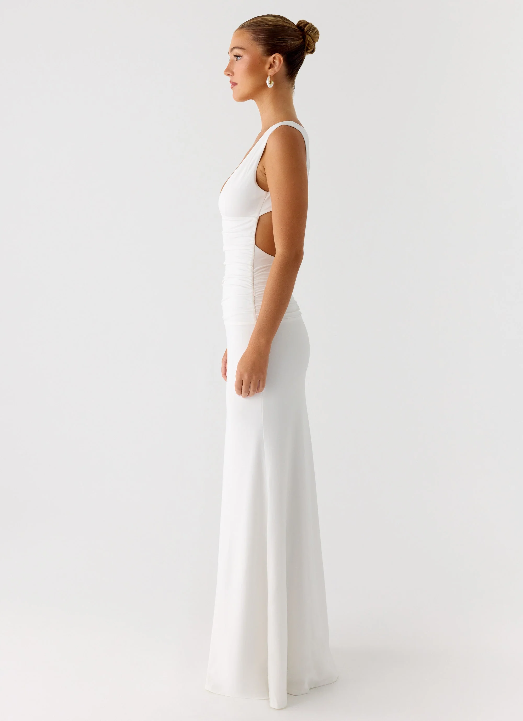Cherry Sky Maxi Dress - White - Image 2