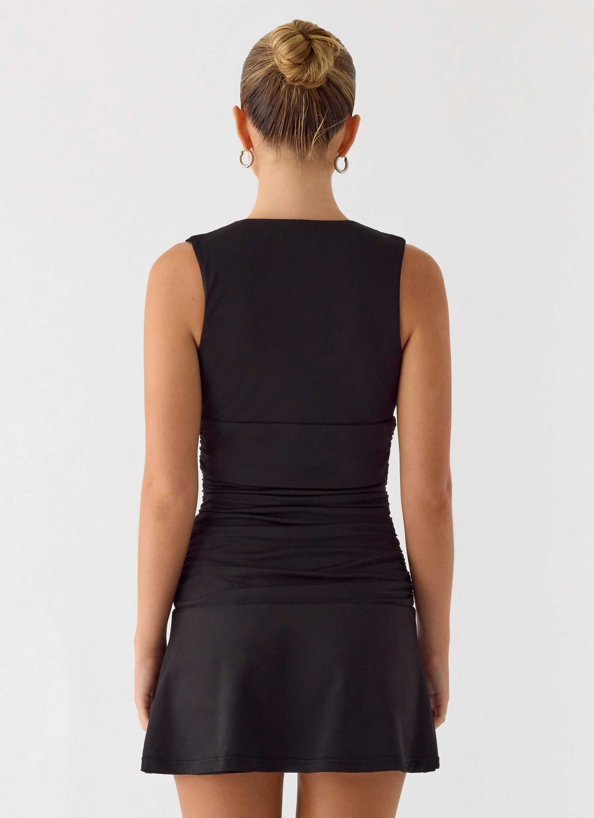 Cherry Sky Mini Dress - Black - Image 4