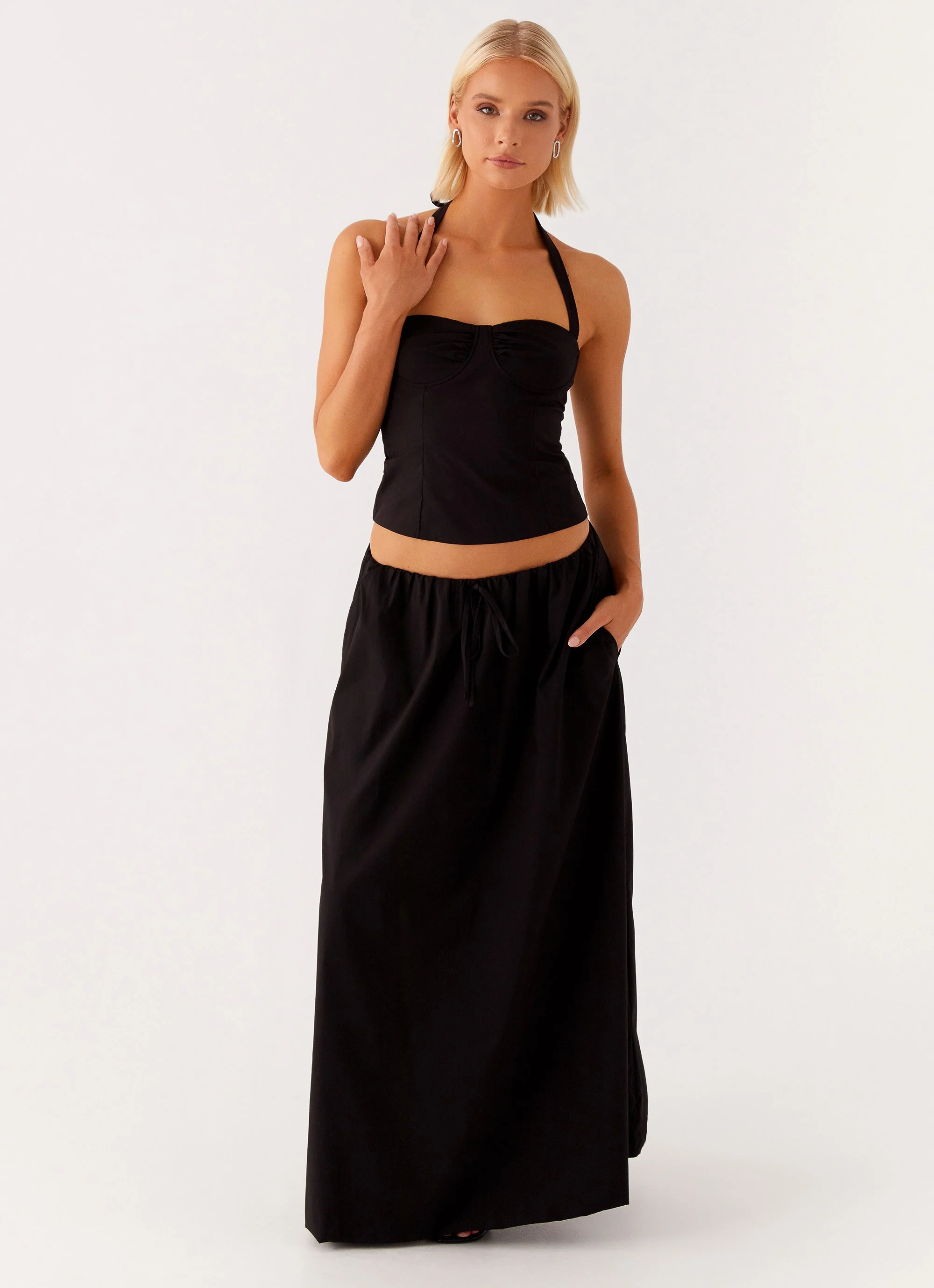 Cheryl Maxi Skirt - Black - Image 5