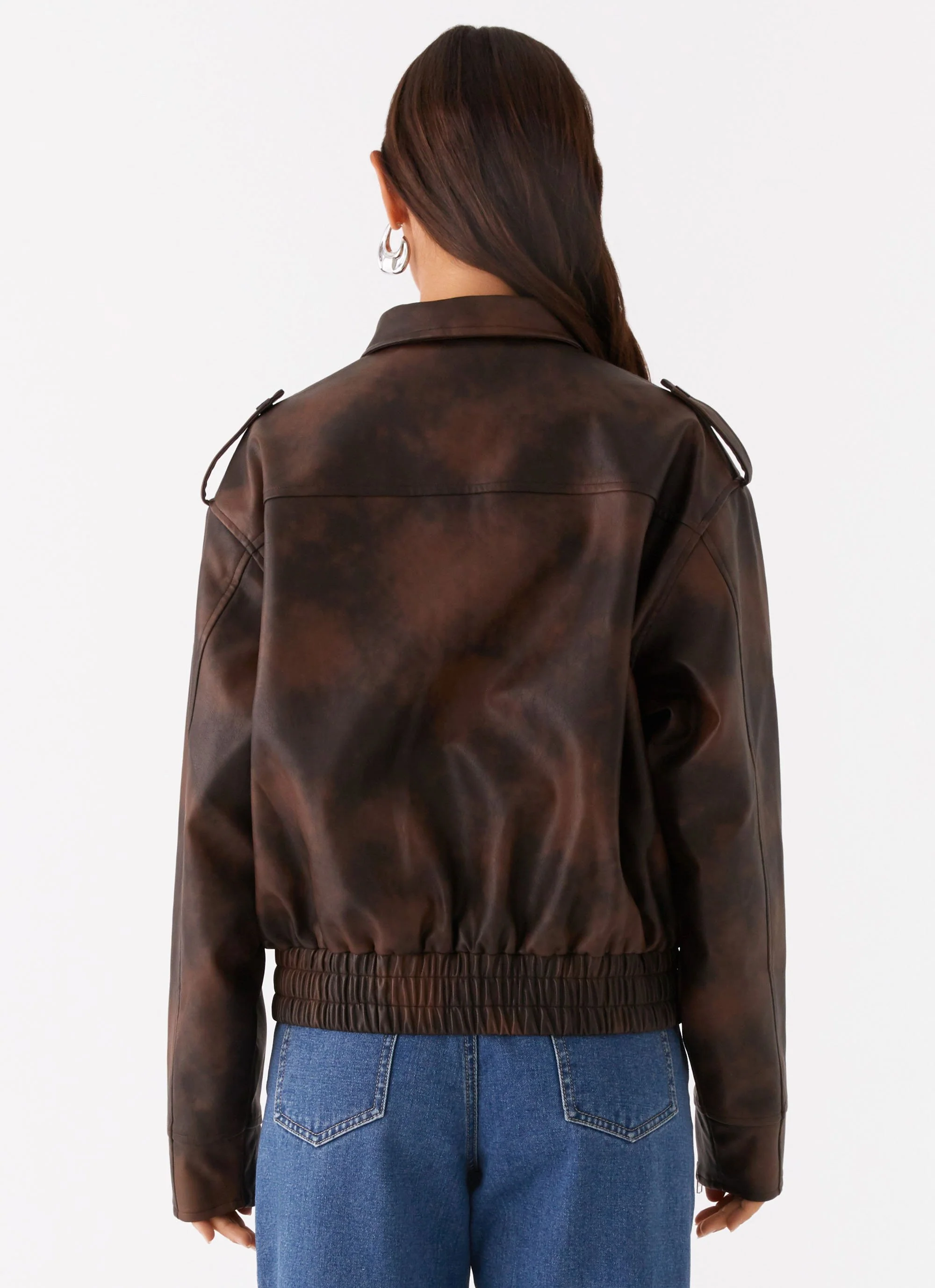 Chicago Bomber Jacket - Chocolate - Image 4