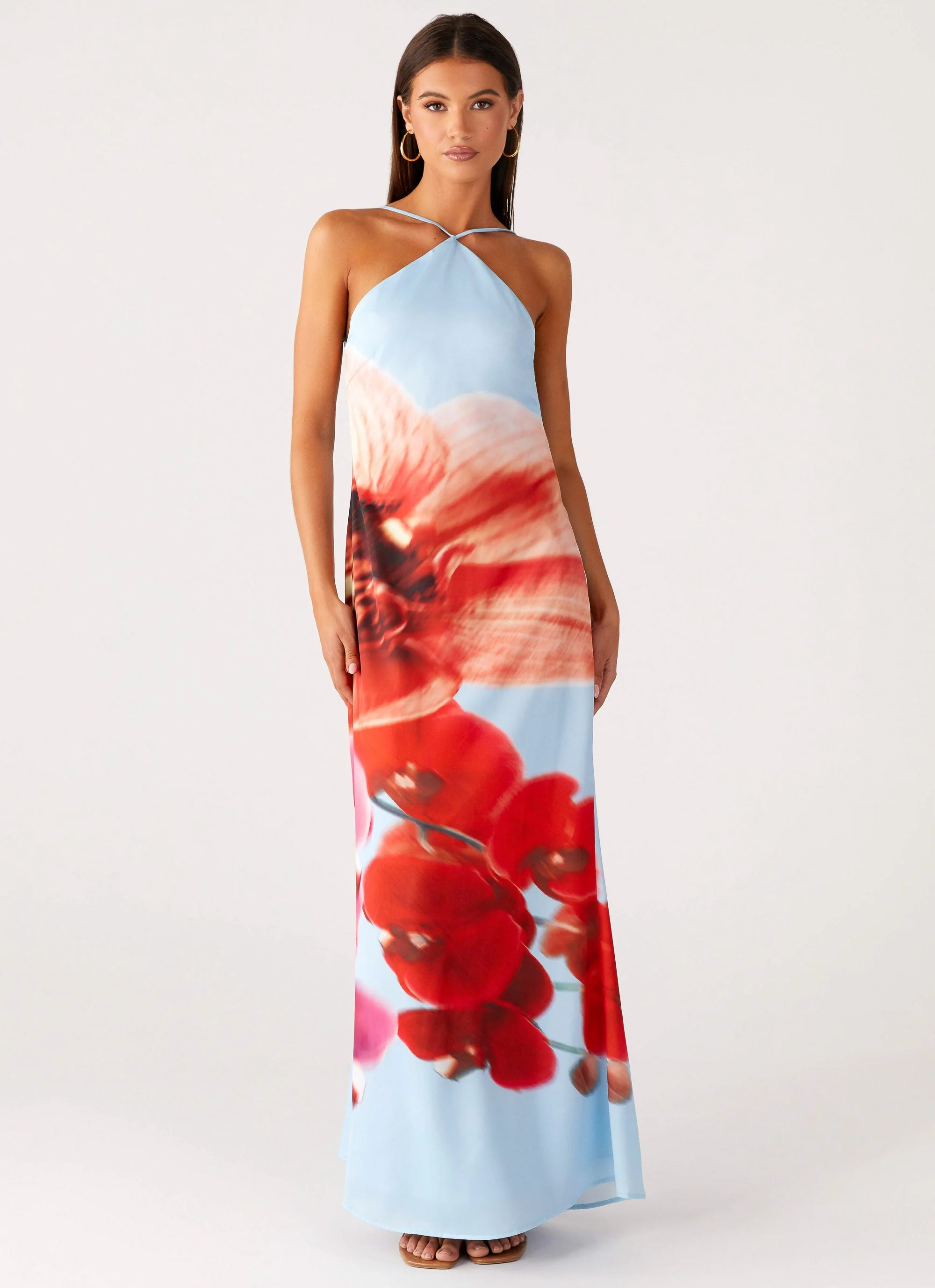 Chloe Maxi Dress - Turquoise Bloom - Image 4