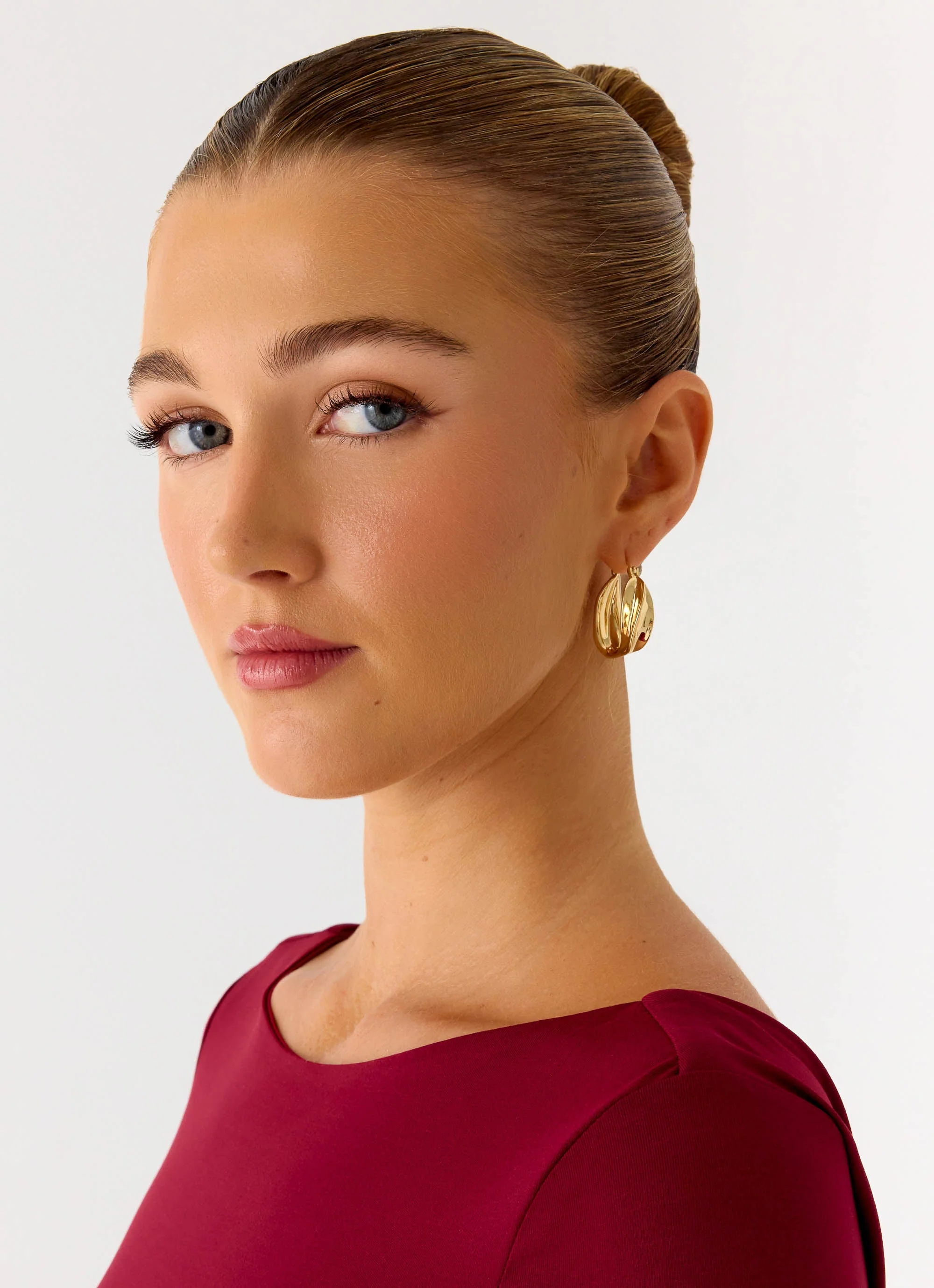 Chrome Crush Earrings - Gold - Image 4