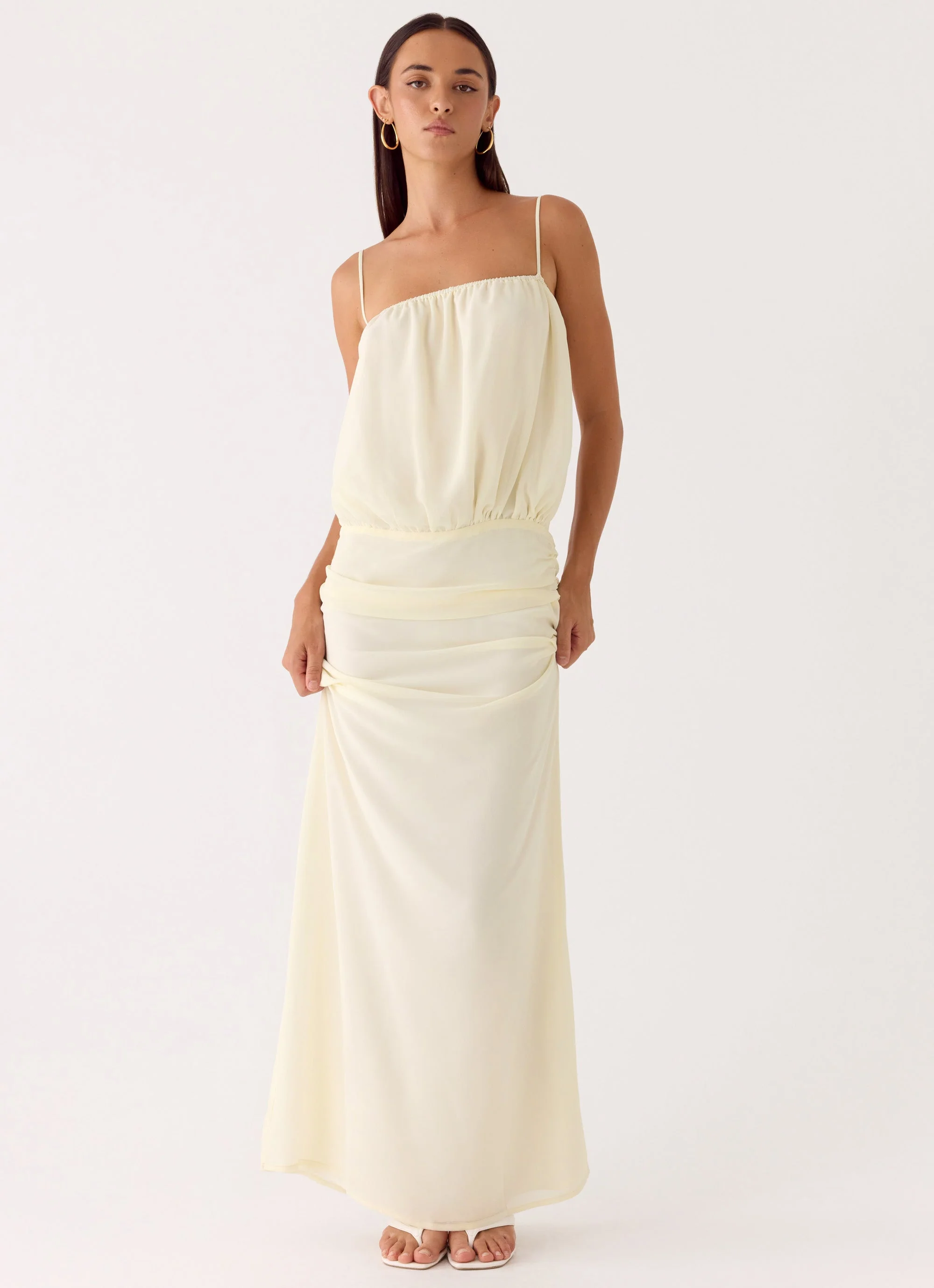 Citrus Kiss Maxi Dress - Baby Yellow - Image 4