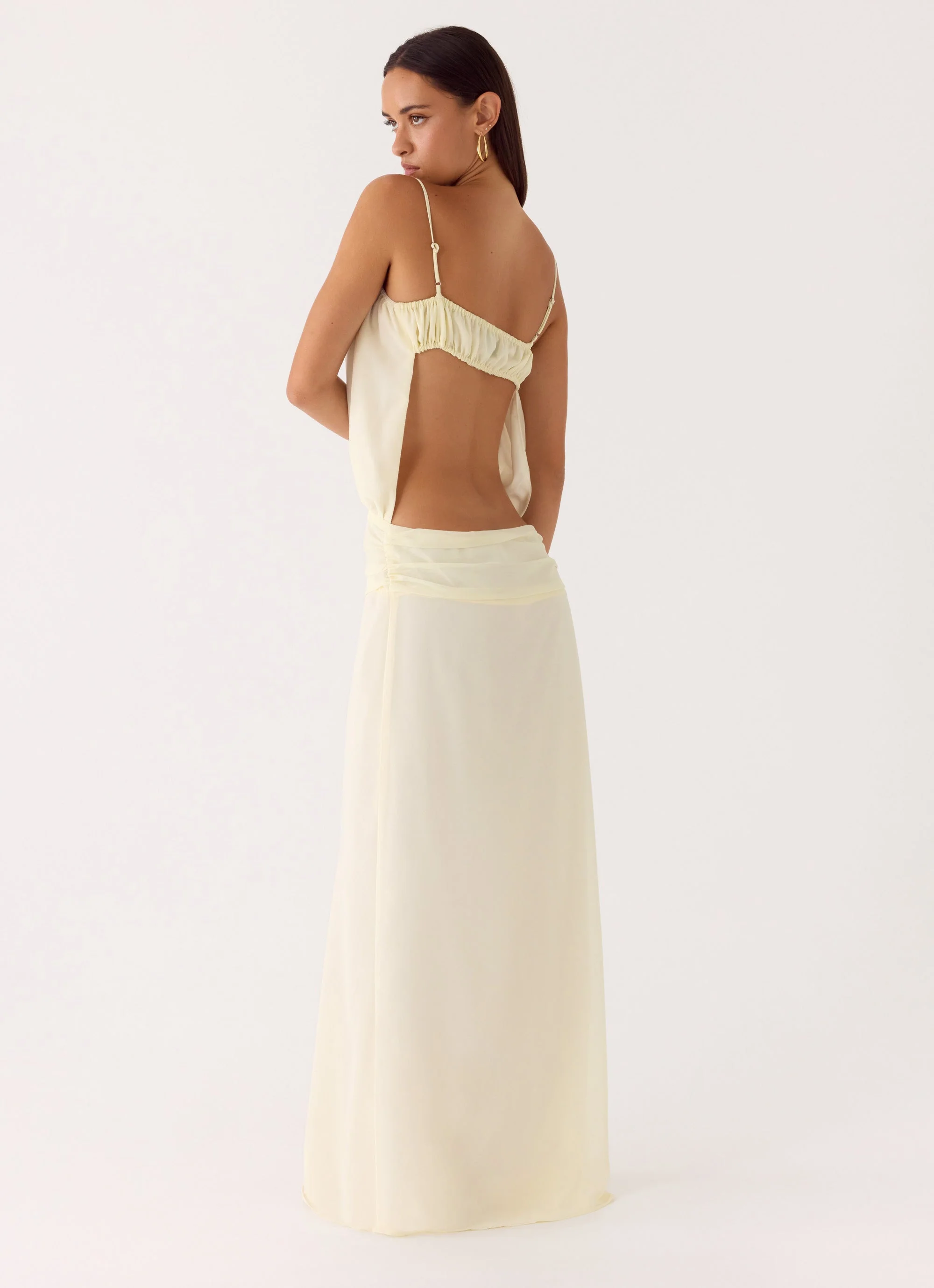 Citrus Kiss Maxi Dress - Baby Yellow - Image 5