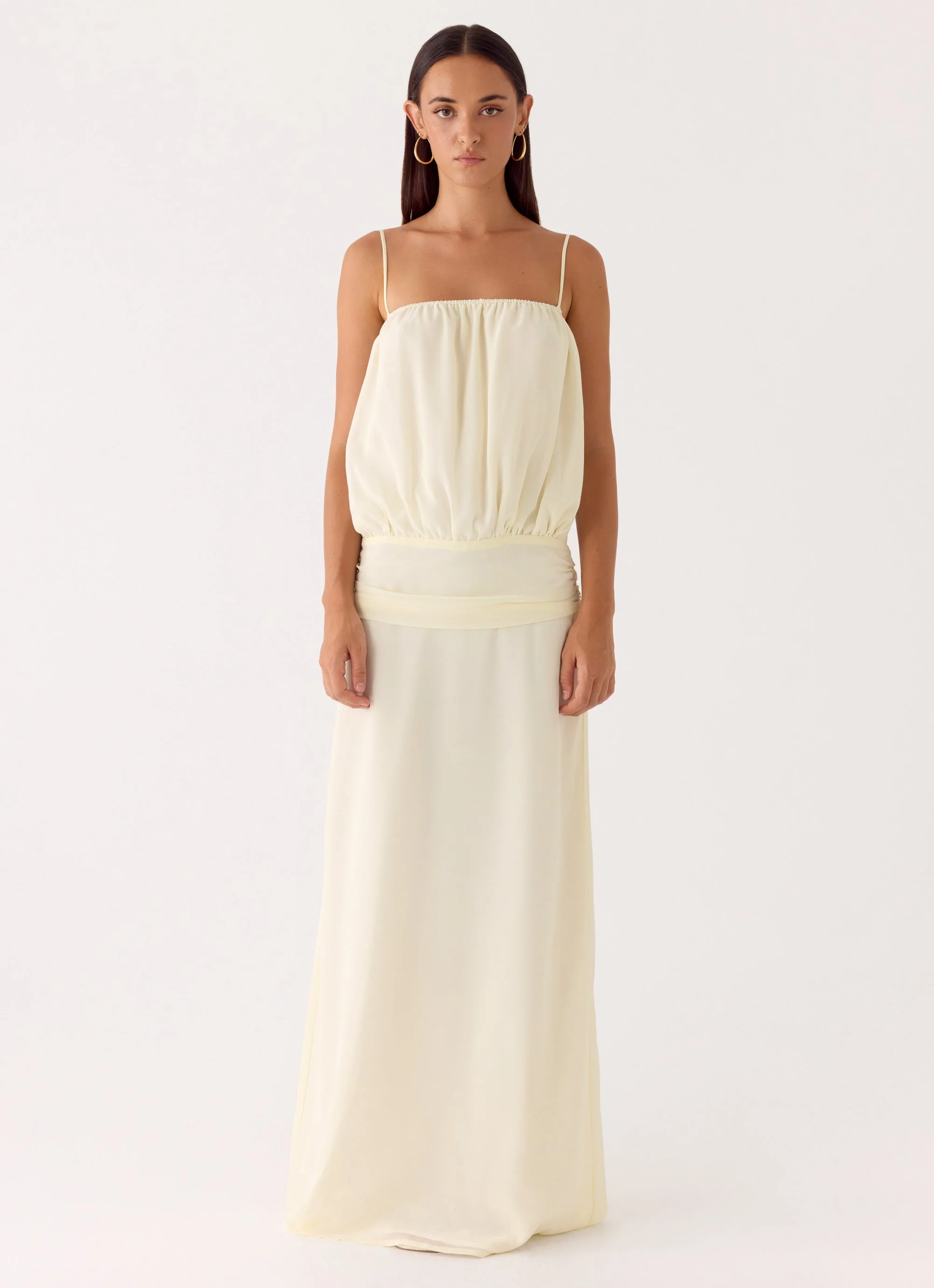 Citrus Kiss Maxi Dress - Baby Yellow - Image 6