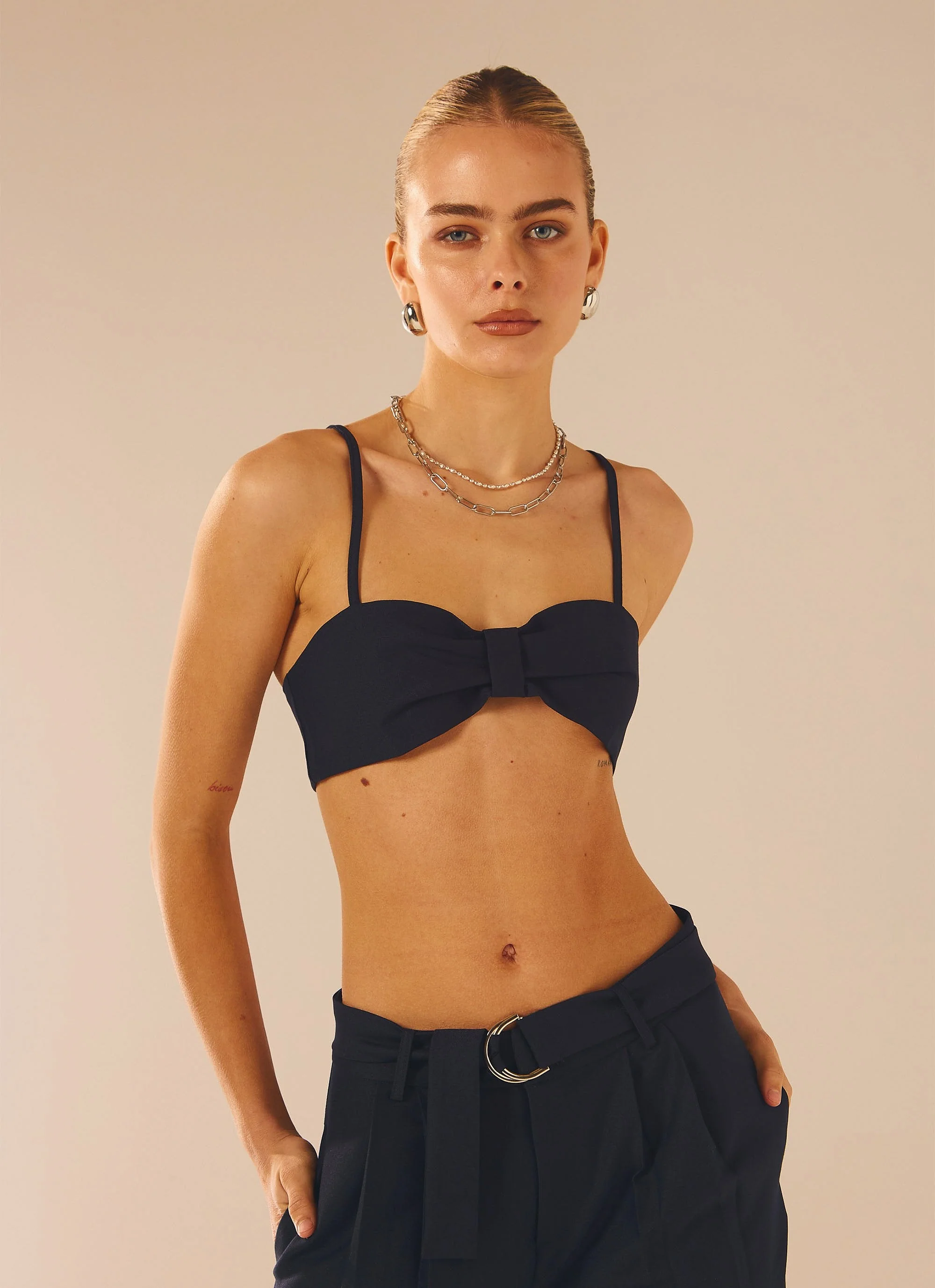 City Slicker Bandeau Top - Navy Ink - Image 6
