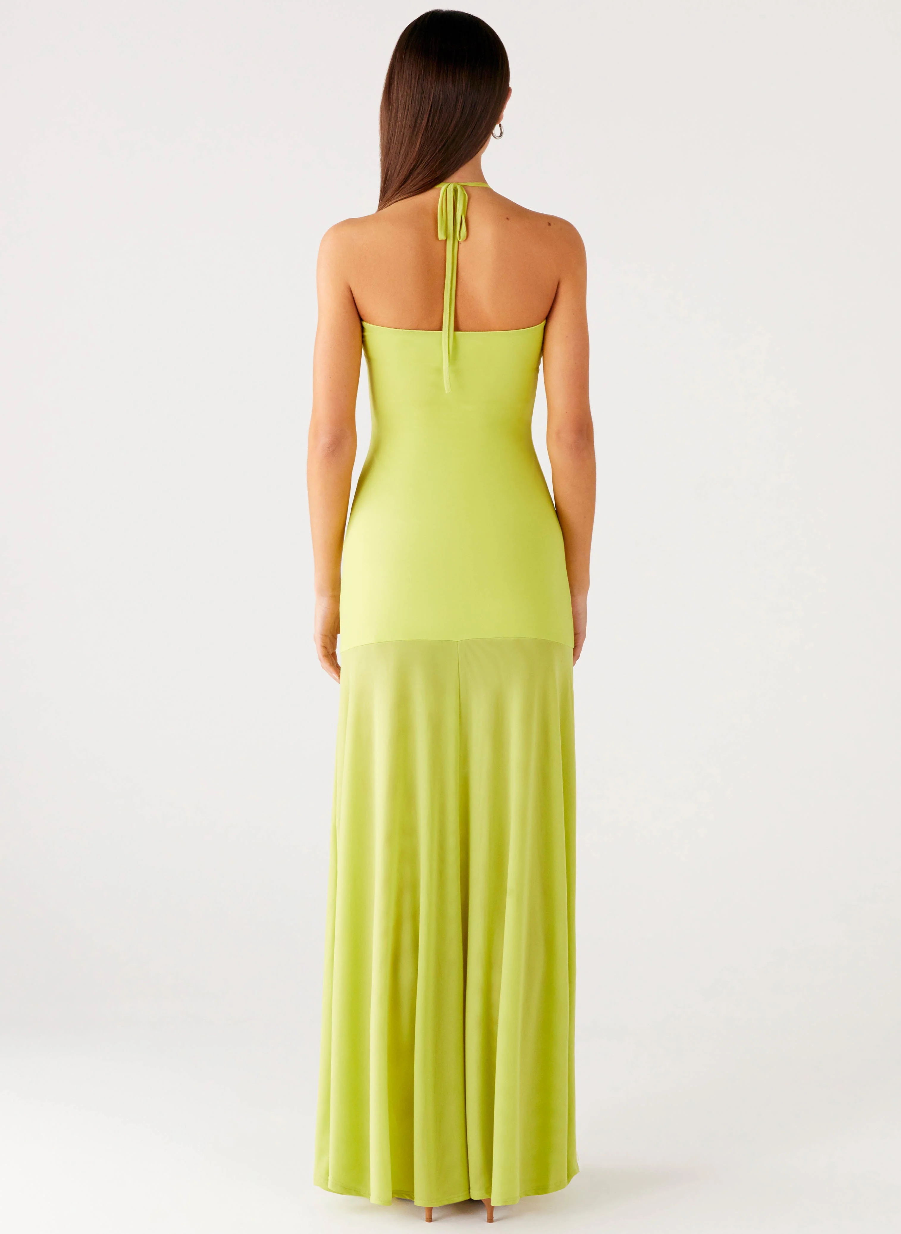 Claria Maxi Dress - Lime - Image 4