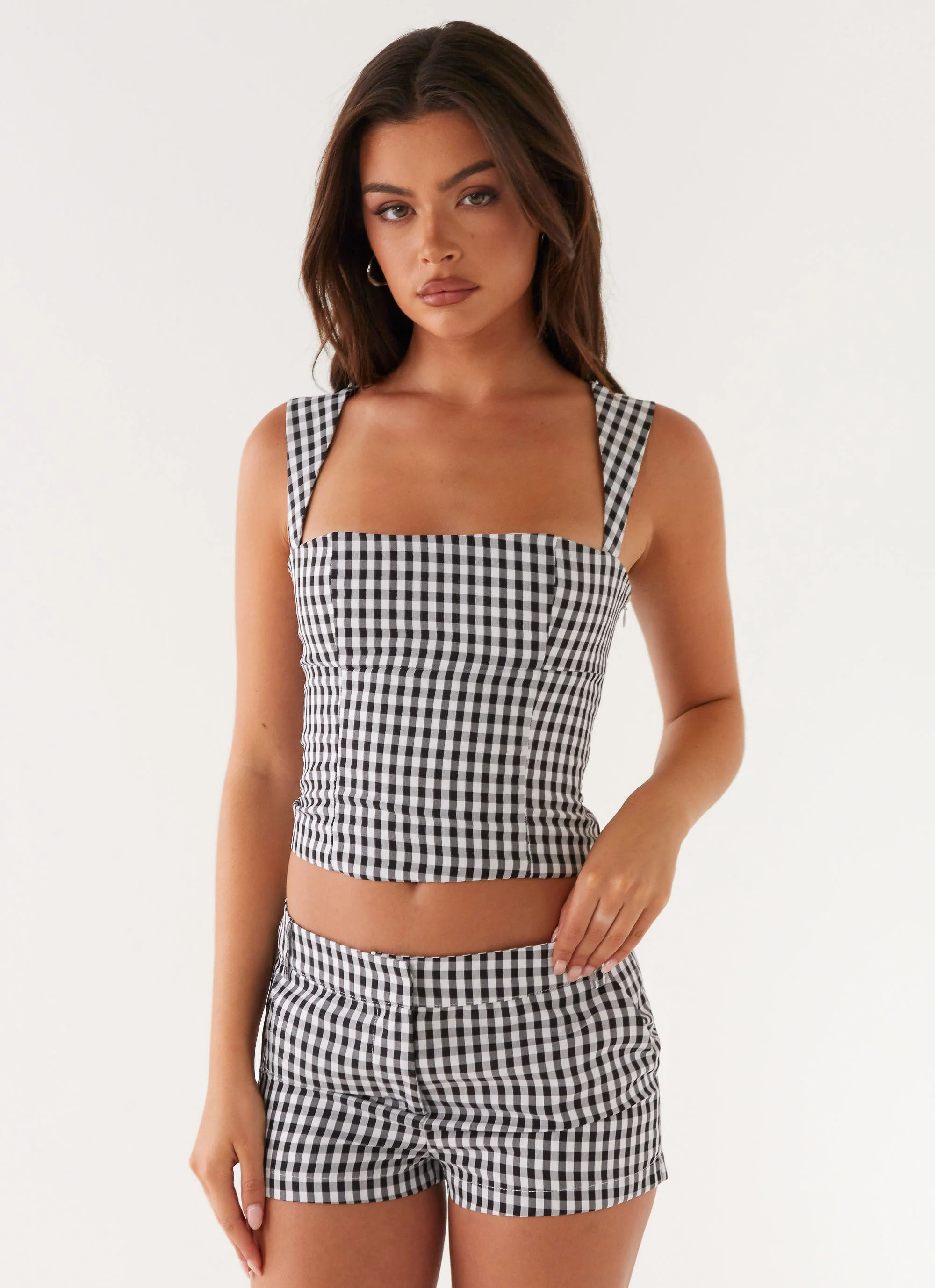 Clayton Top - Black Gingham - Image 4