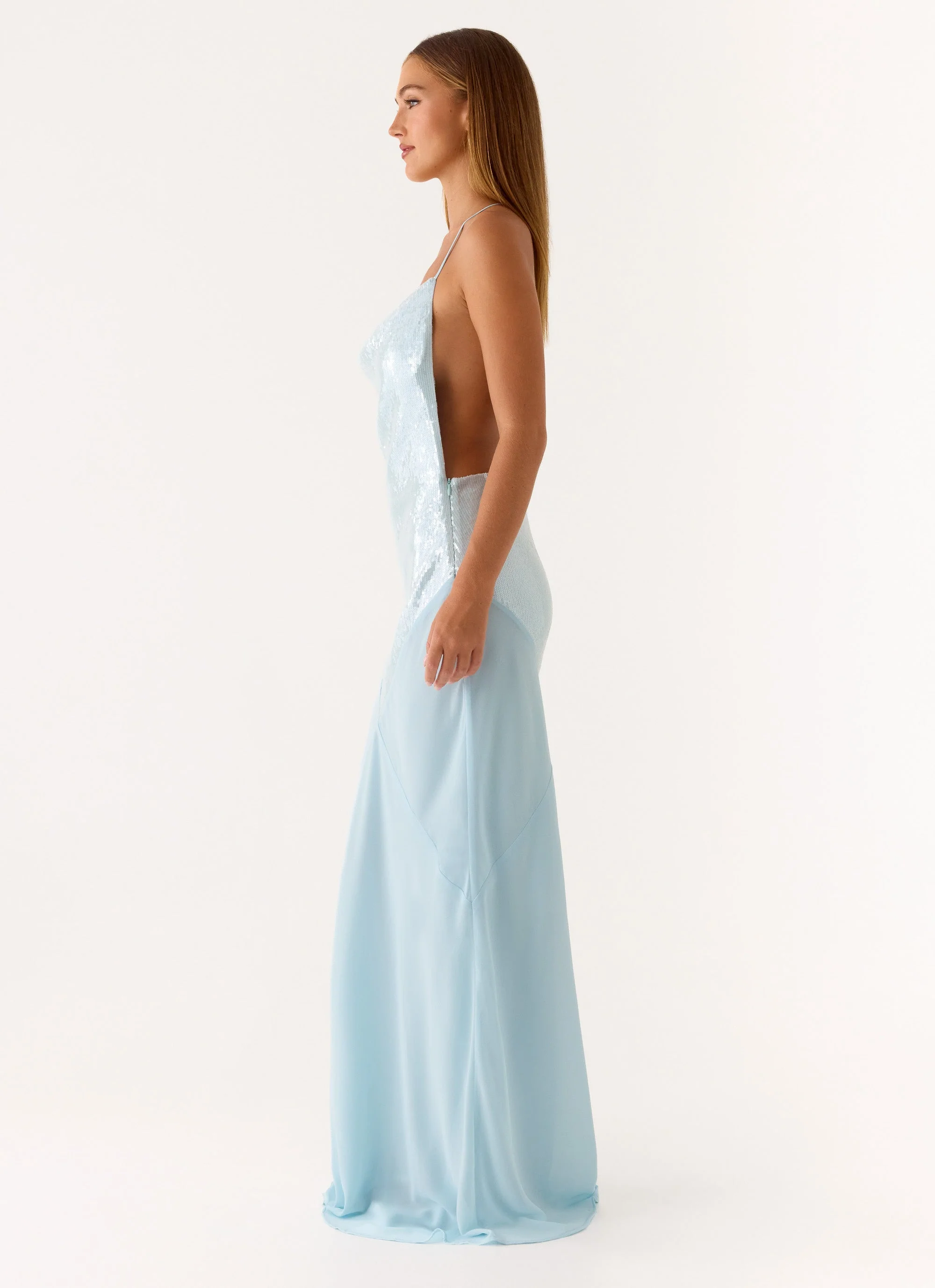 Cleodora Maxi Dress - Blue - Image 6