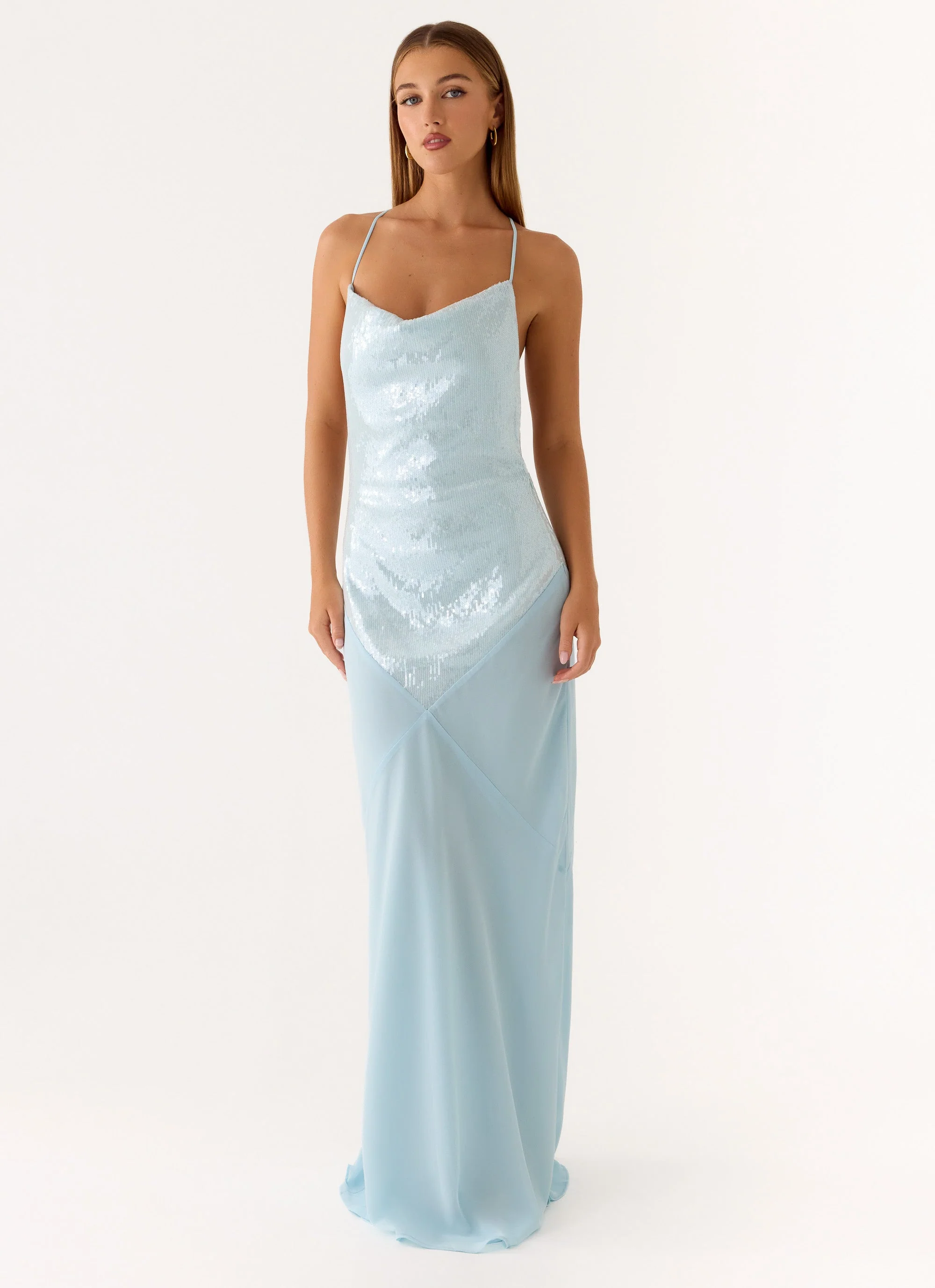 Cleodora Maxi Dress - Blue - Image 7