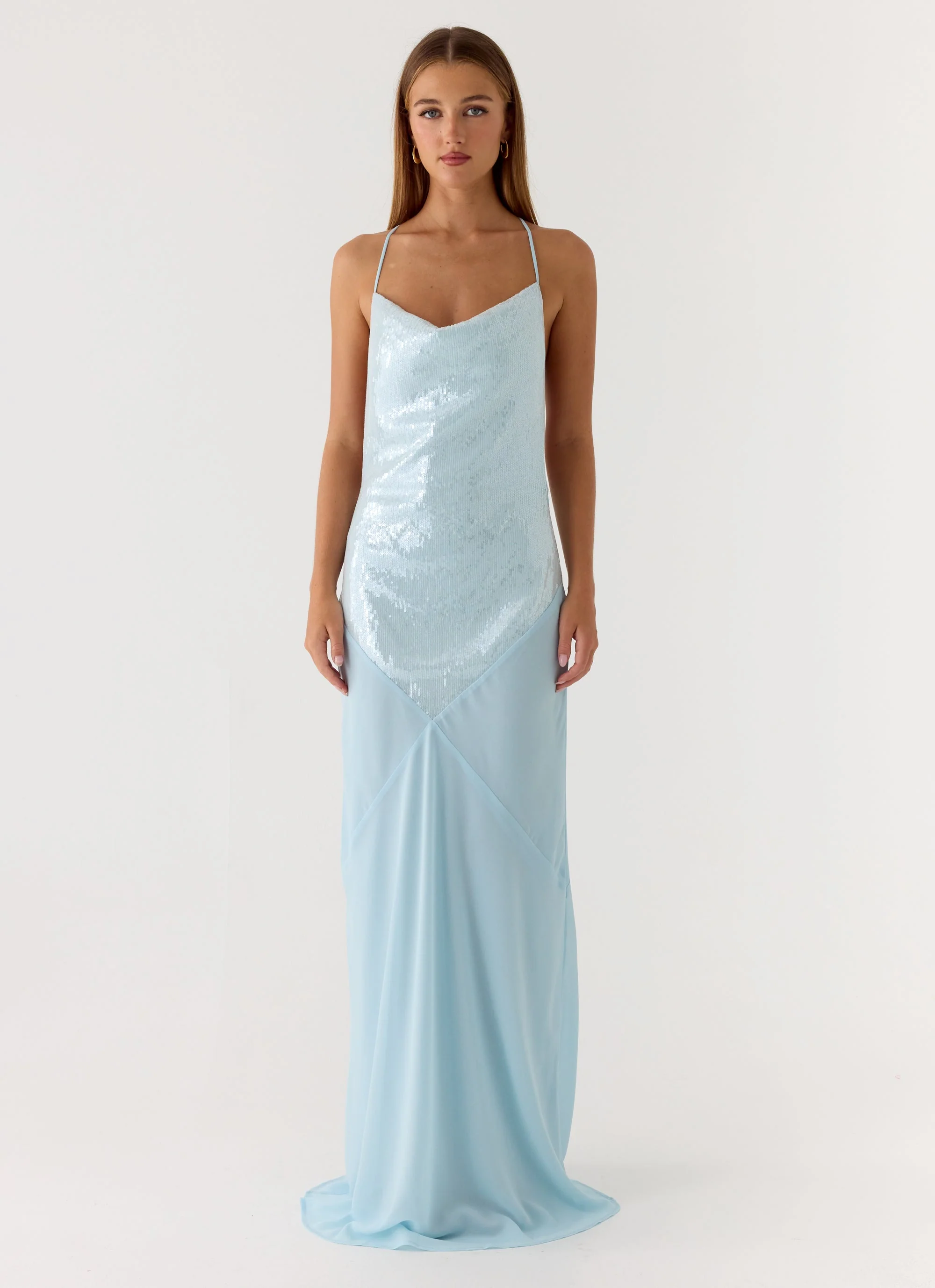 Cleodora Maxi Dress - Blue - Image 9