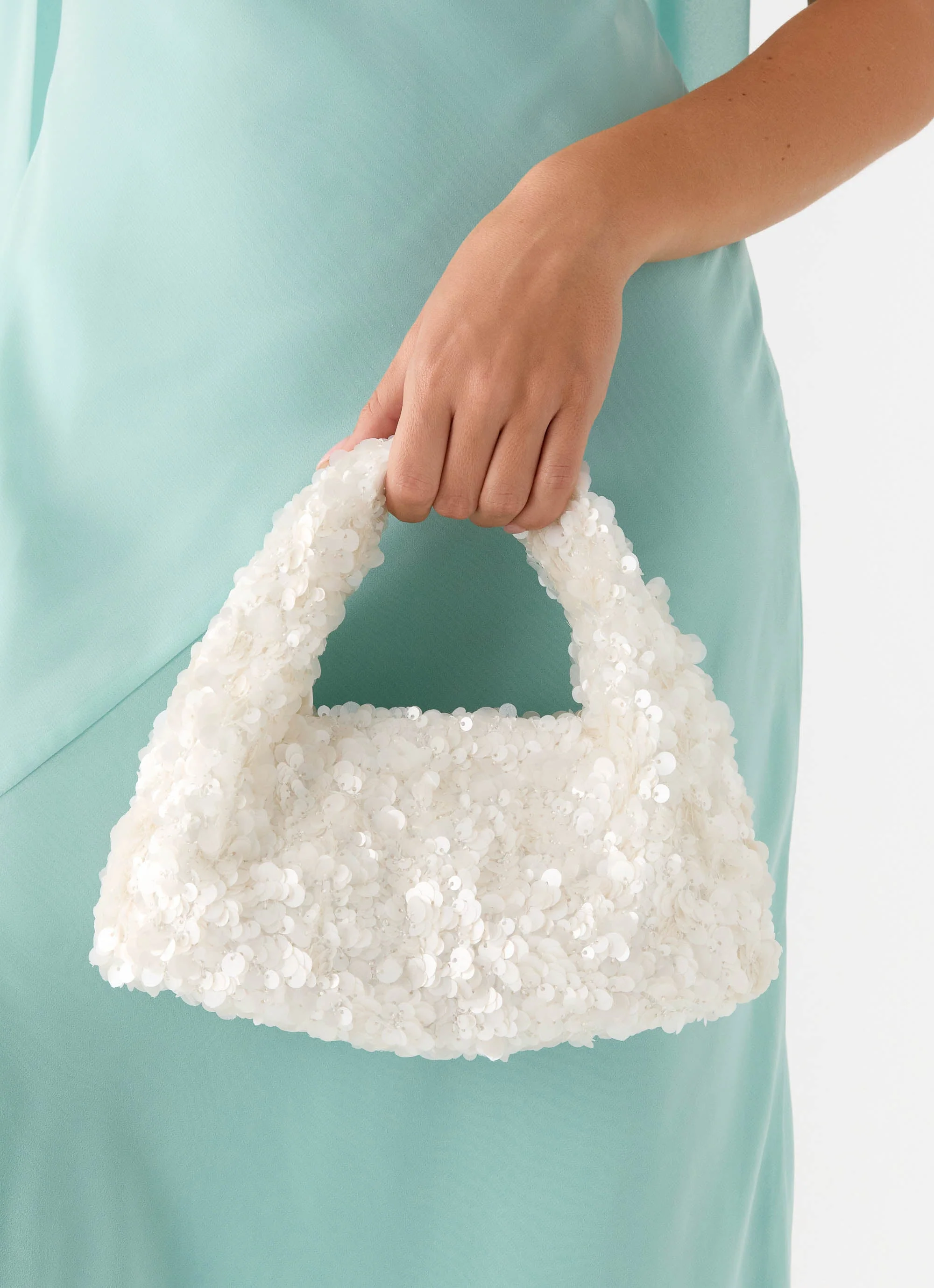 Cloud Nine Sequin Bag - Ivory - Image 3