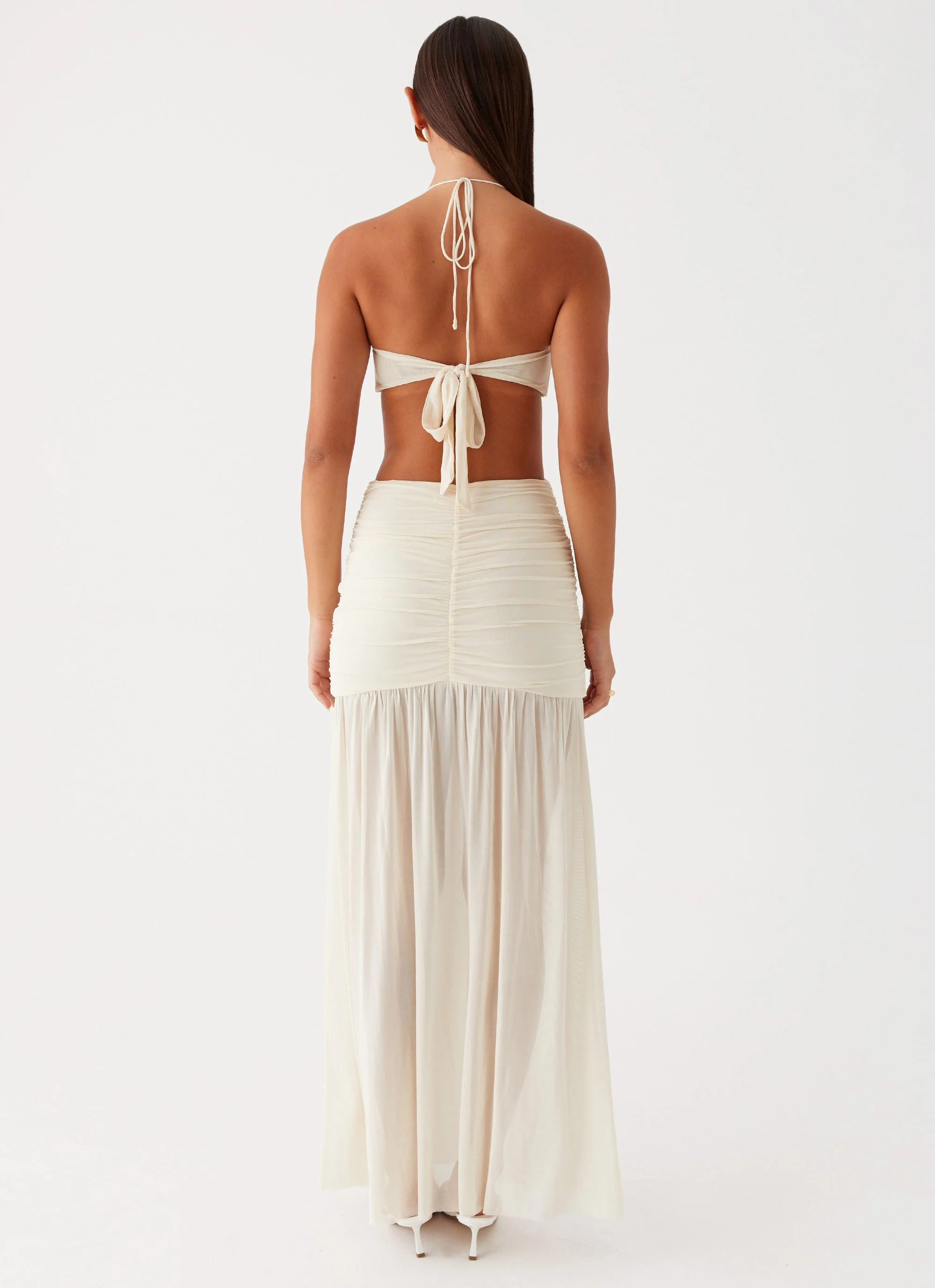 Clover Cut Out Maxi Dress - Lemon - Image 7