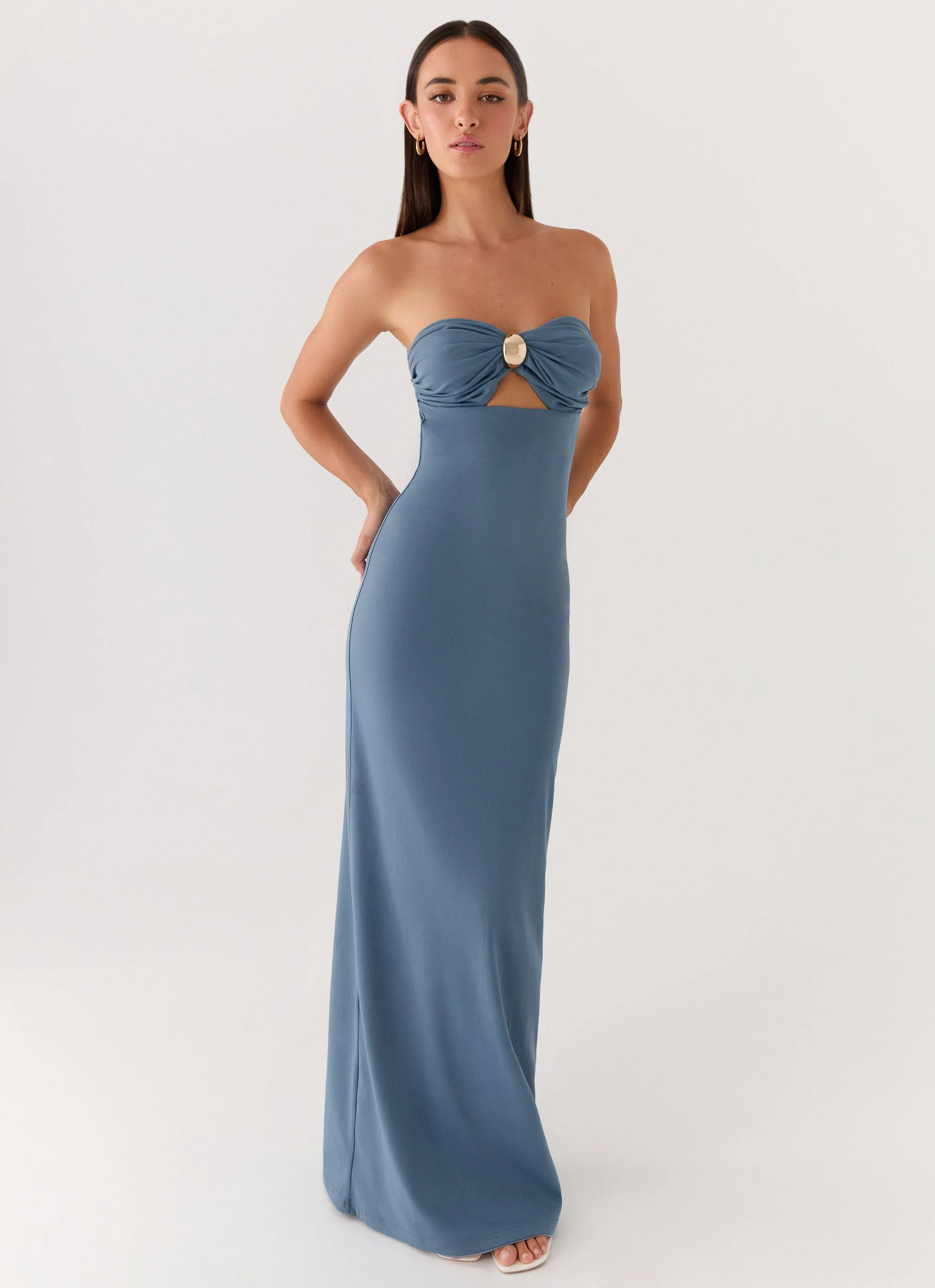 Coast Is Clear Maxi Dress - Coastal Blue - Image 6