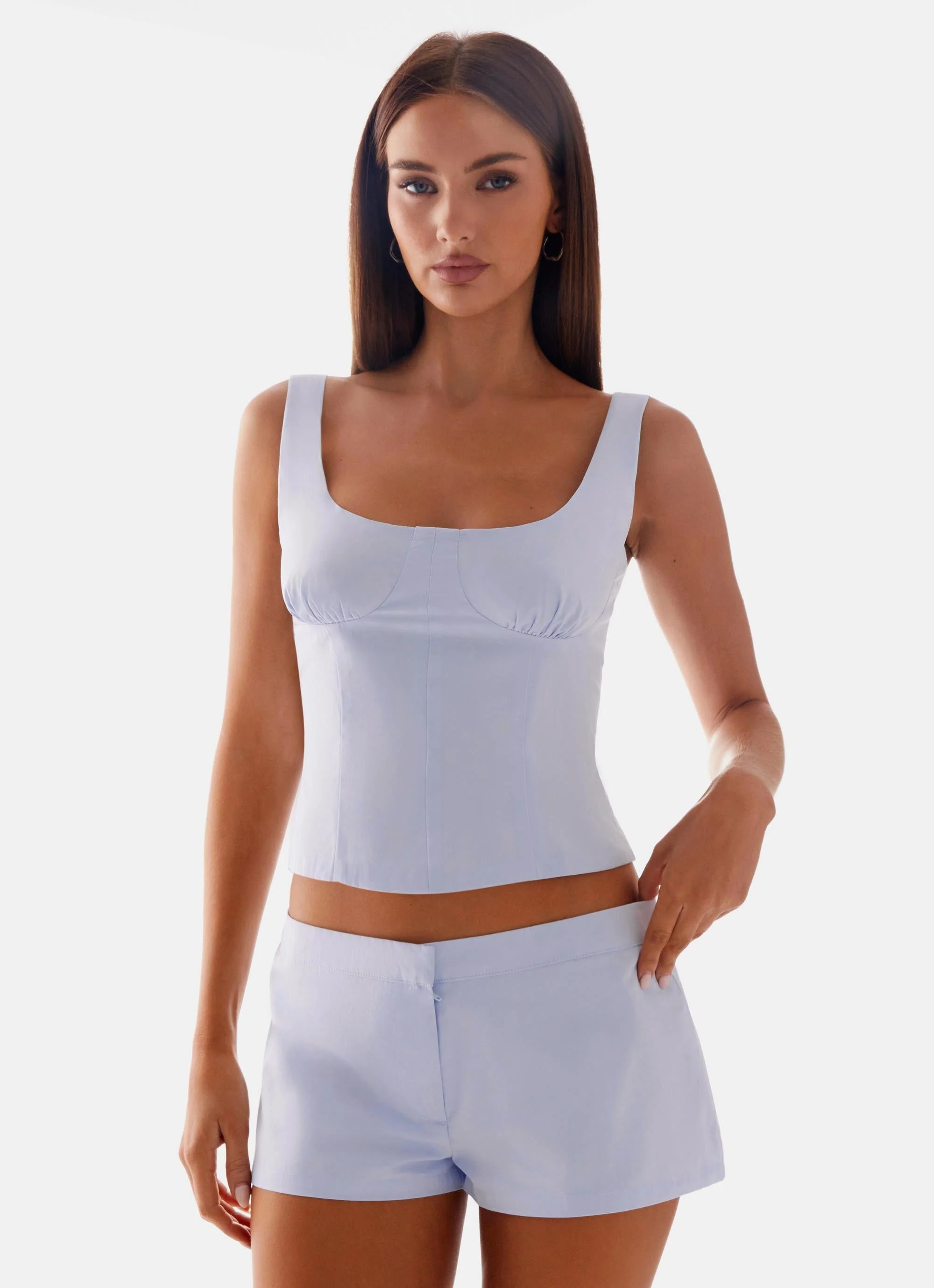 Coastline Bustier Top - Blue - Image 2